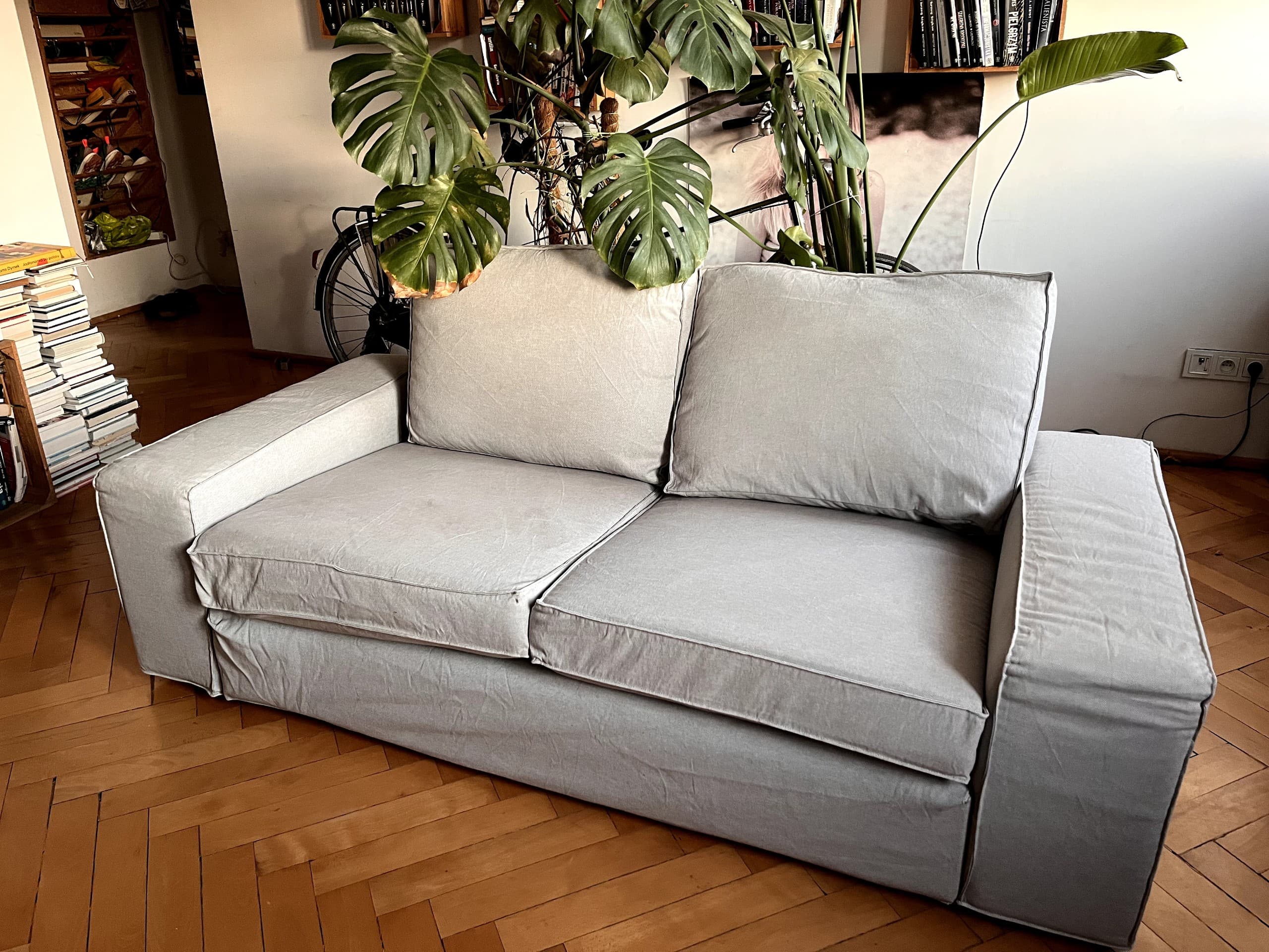 KIVIK sofa 2-osobowa, Tallmyra średnioszary