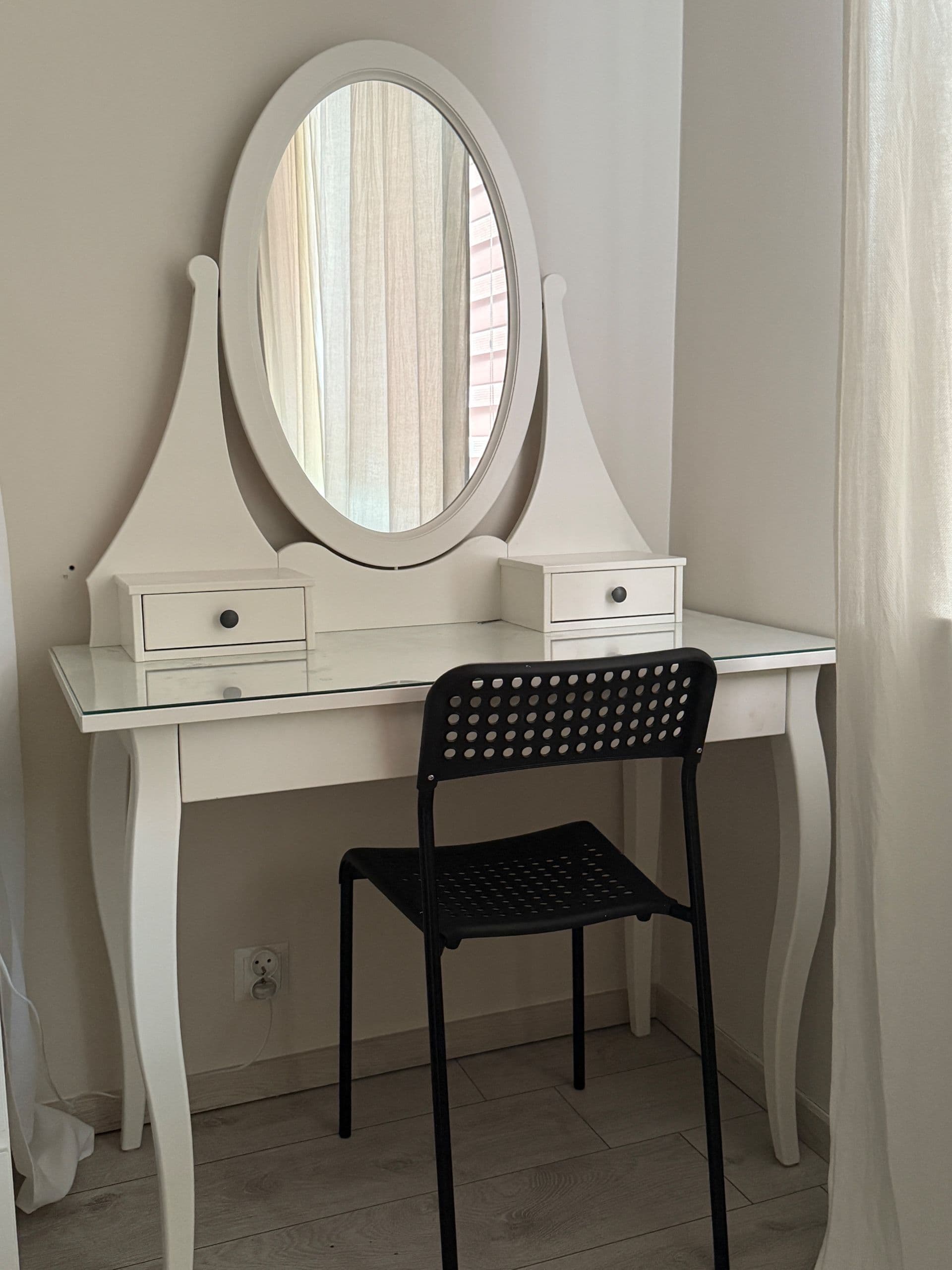 HEMNES toaletka, biały, 100x50 cm
