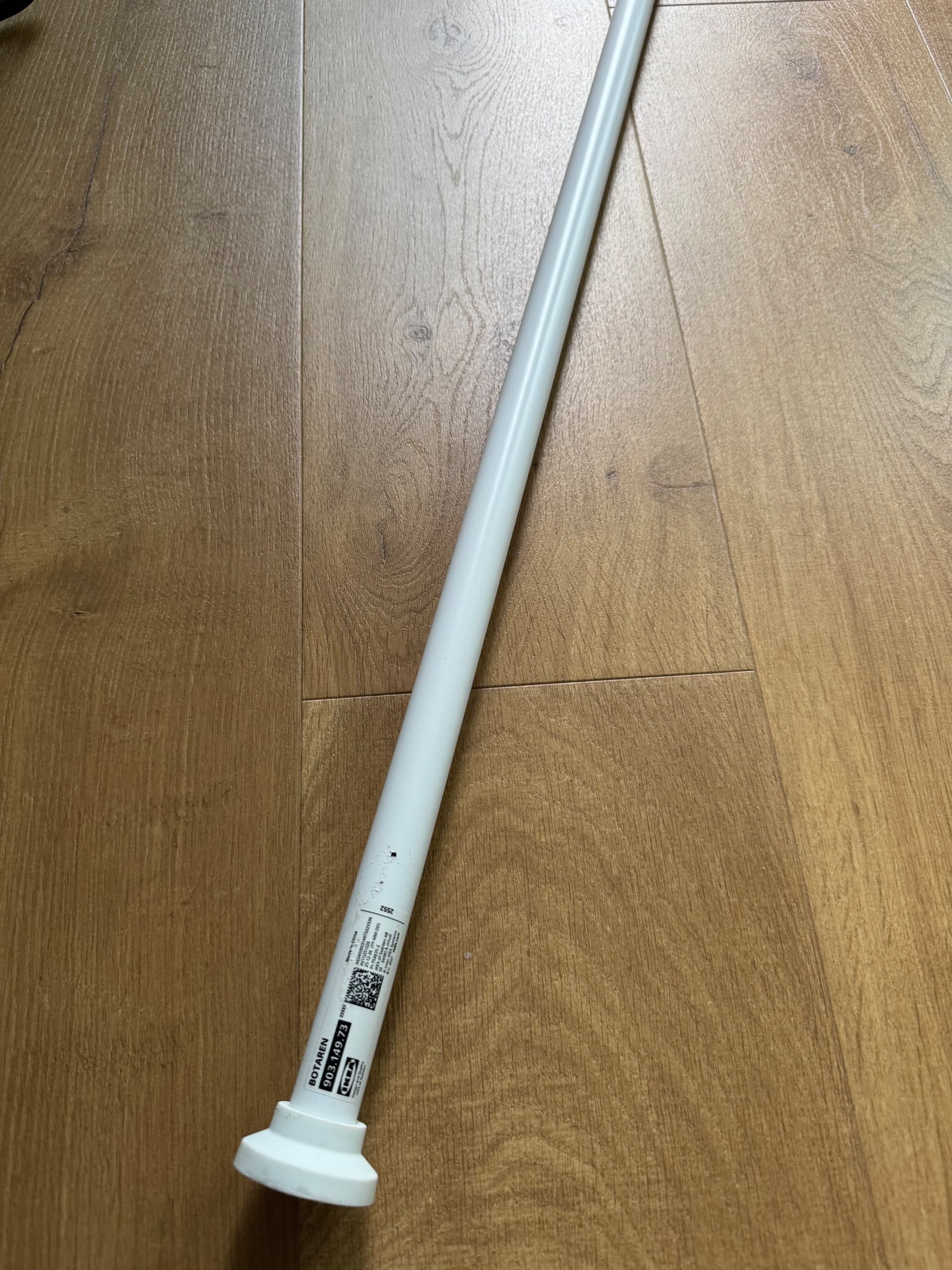 BOTAREN drążek do zasłony prysznicowej, biały, 120-200 cm