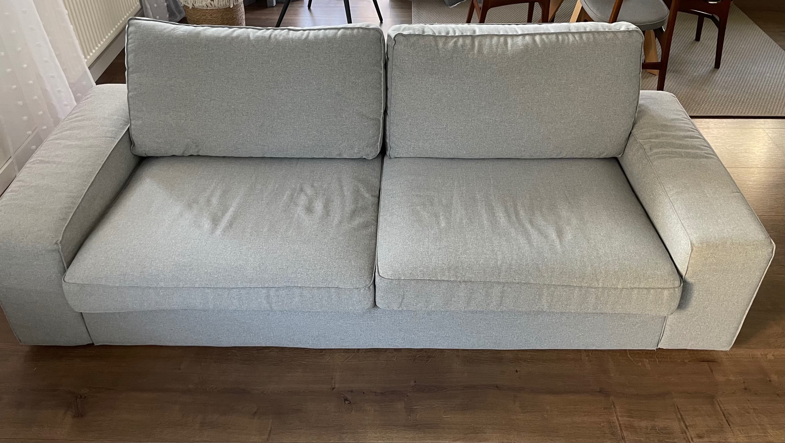 KIVIK sofa 3-osobowa, Tibbleby beżowy/szary