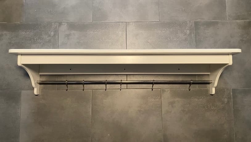 TORNVIKEN półka ścienna, kremowy, 120 cm