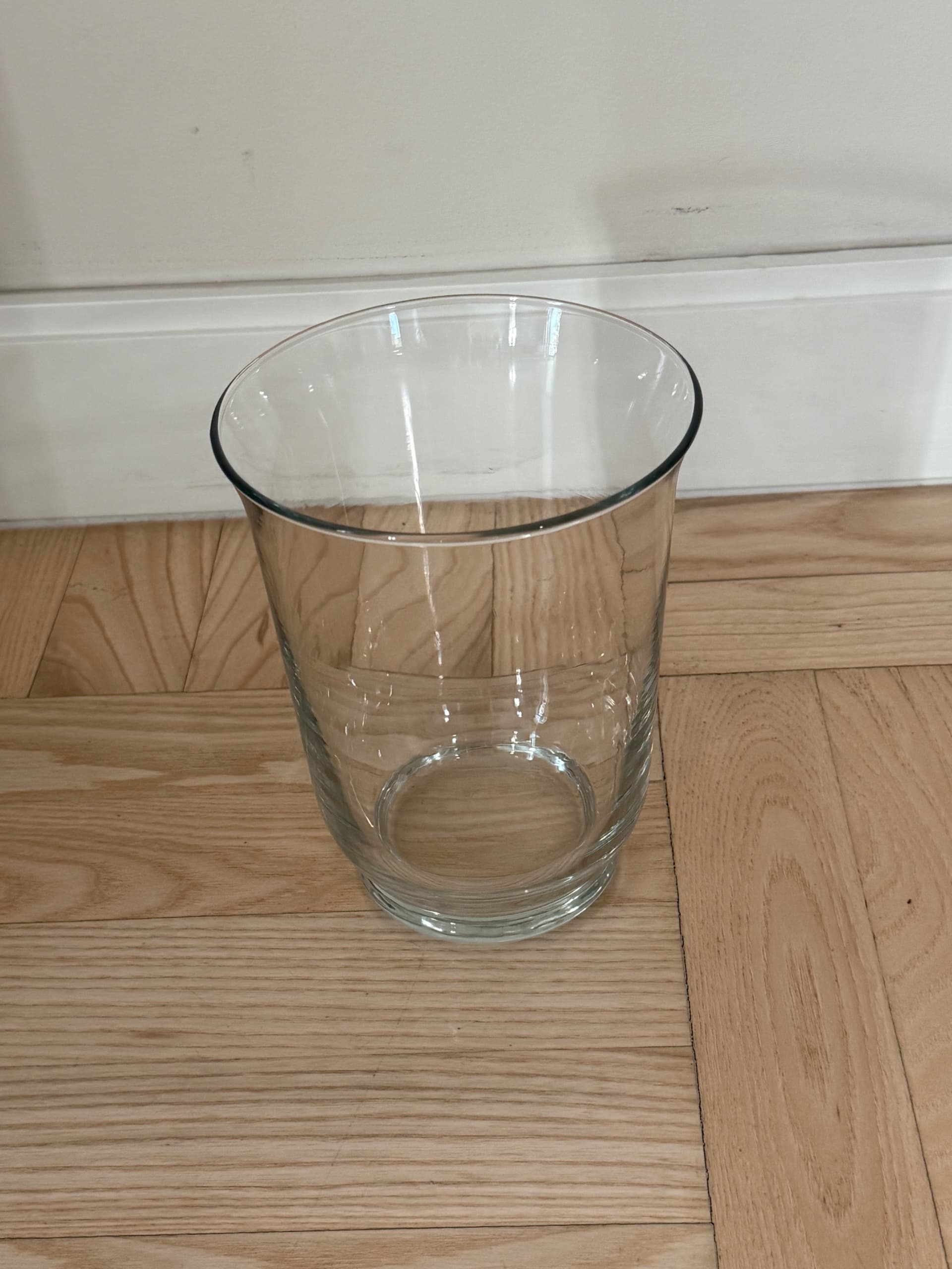 POMP SZKLANY WAZON wazon/latarenka, szkło bezbarwne, 18 cm