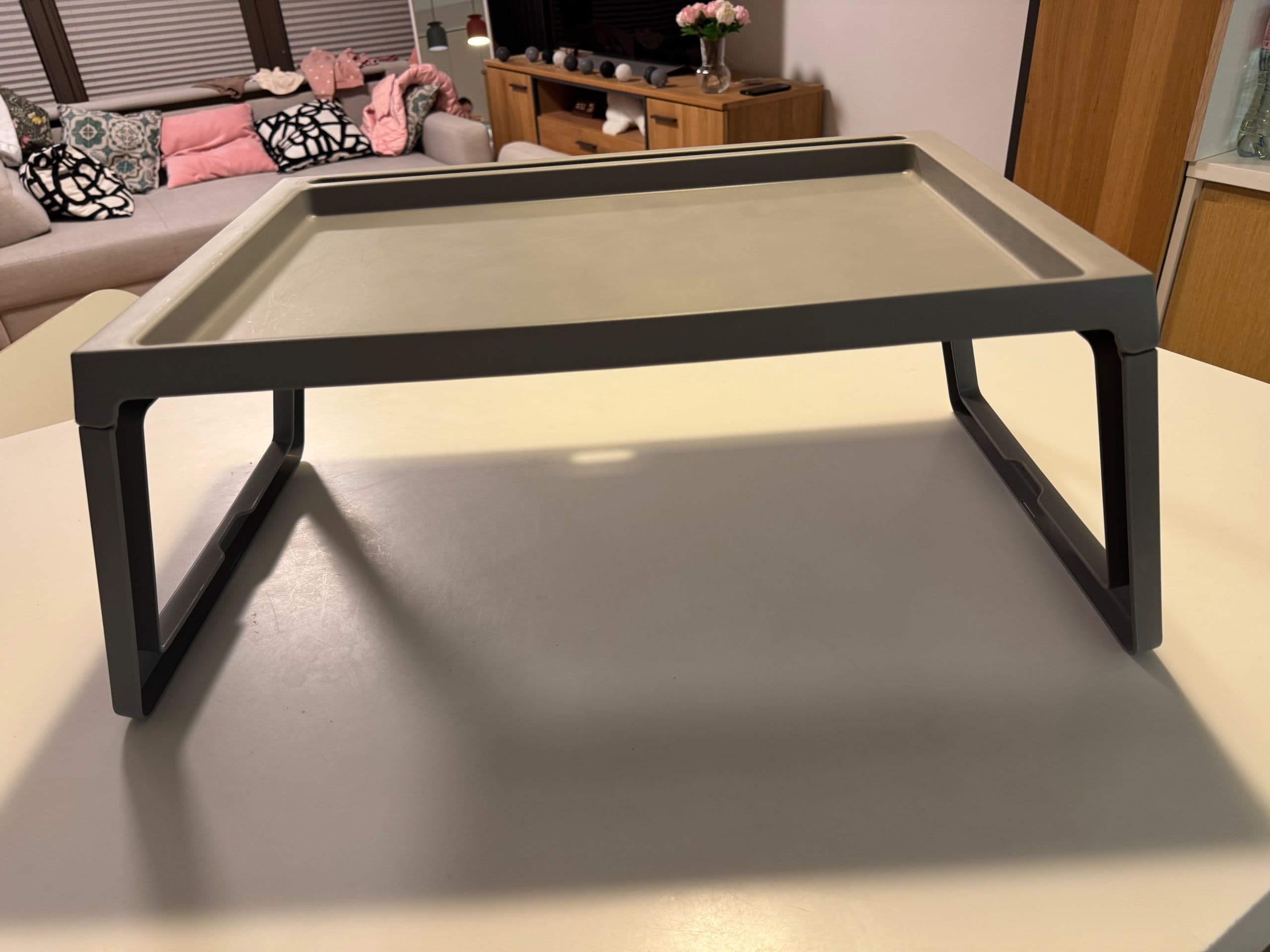 KLIPSK stolik-tacka, szary