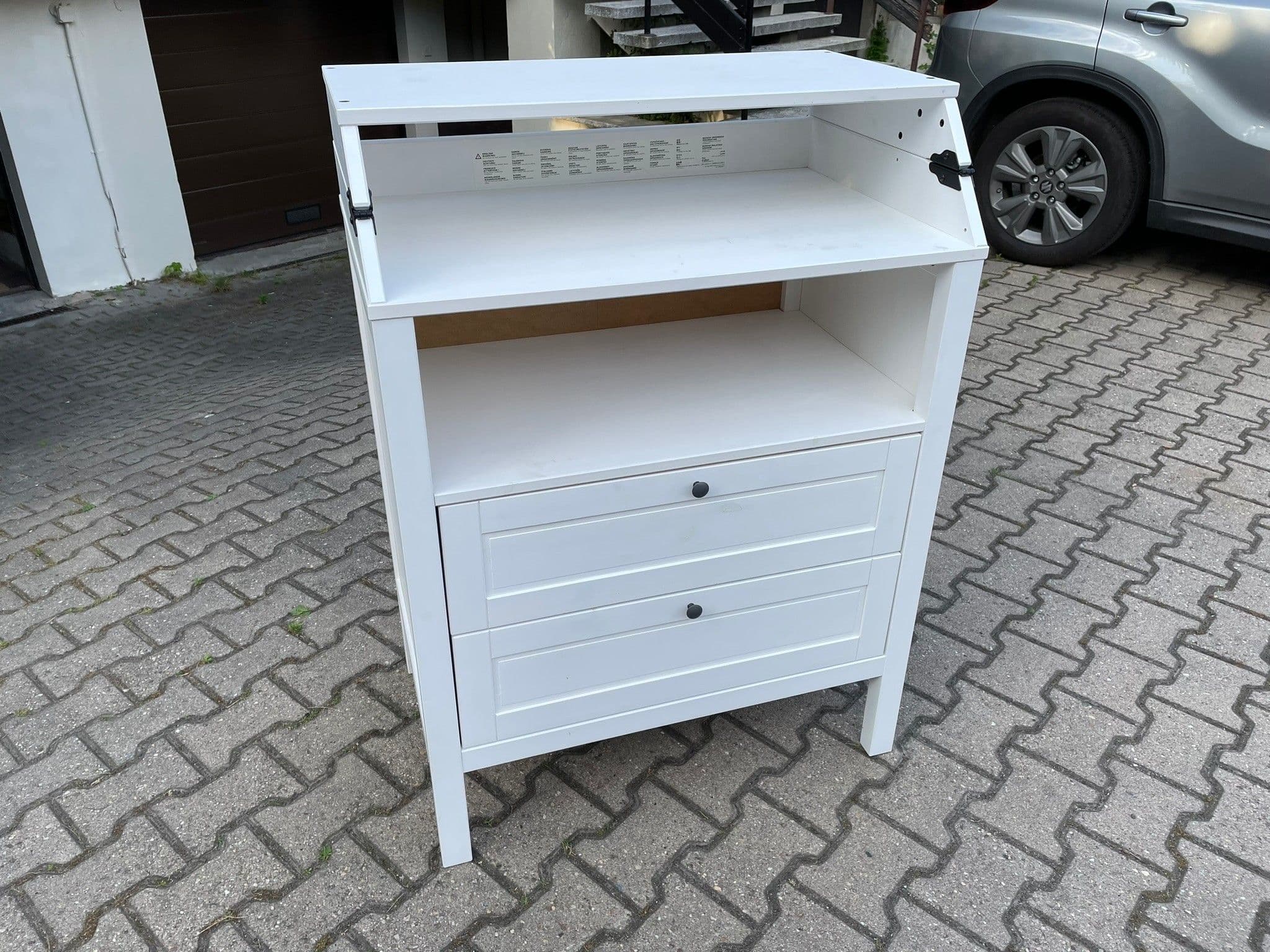 SUNDVIK komoda z przewijakiem, biały