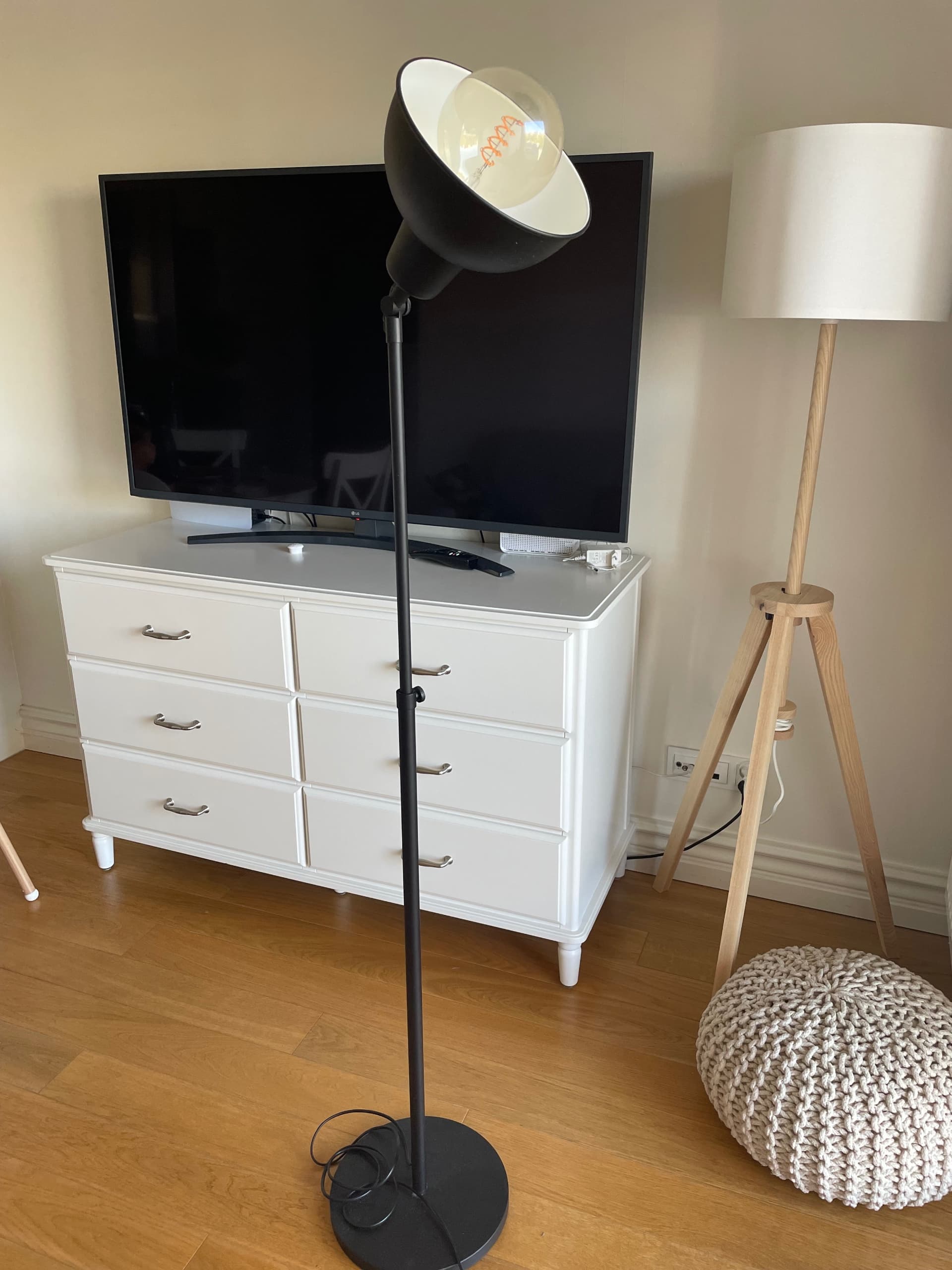 HEKTAR lampa podłogowa, ciemnoszary