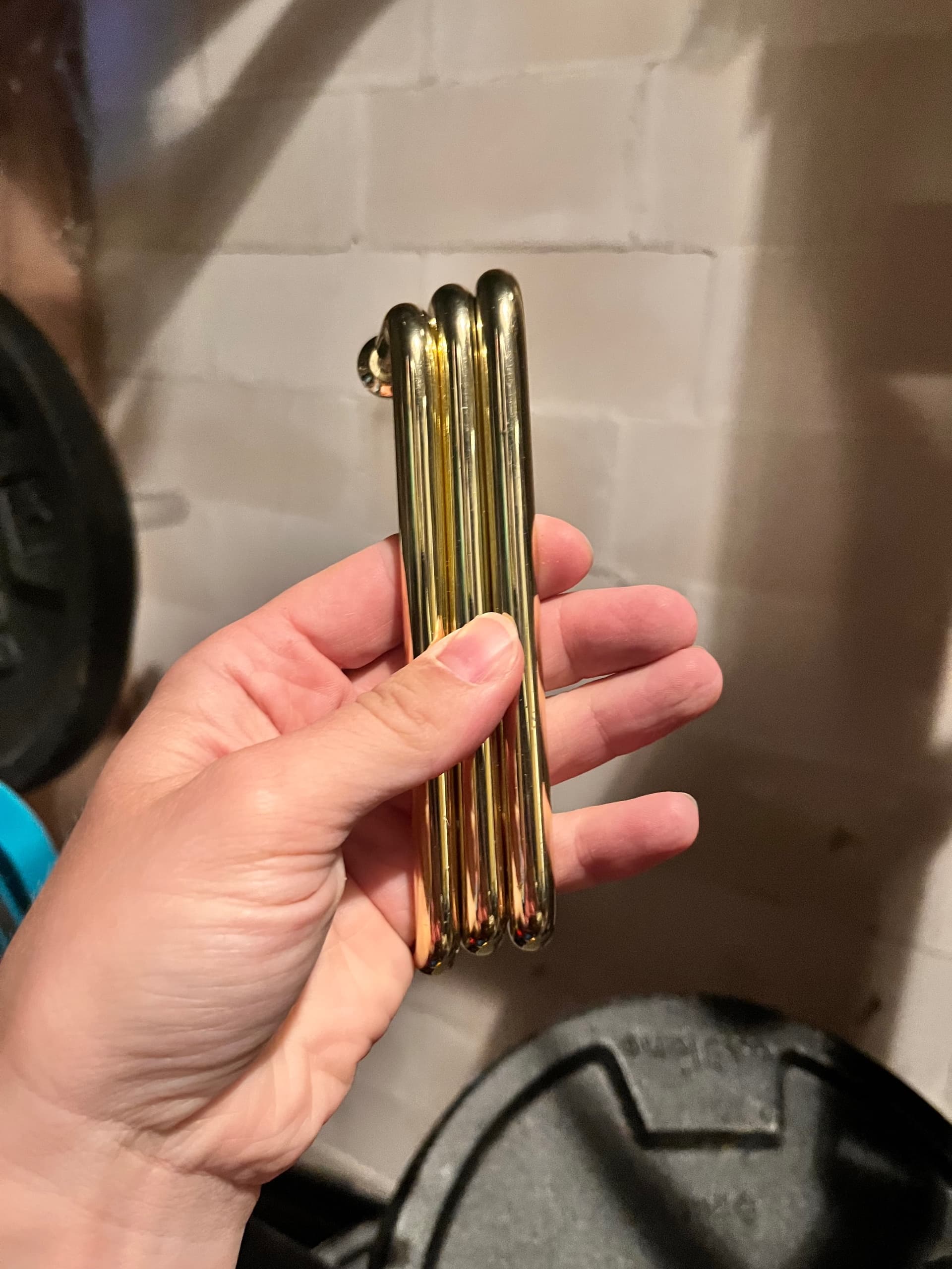 BAGGANÄS uchwyt, kolor mosiądzu, 143 mm