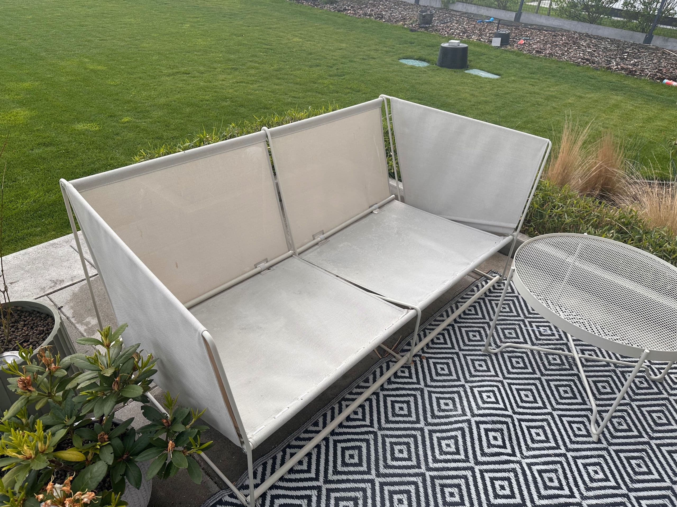 HAVSTEN sofa 2-osobowa, na zewnątrz, beżowy/beżowy
