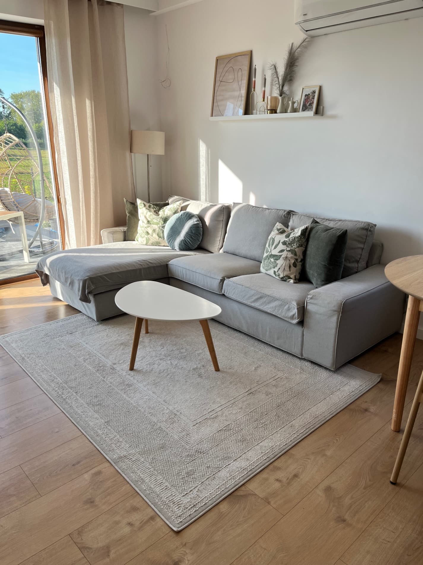KIVIK sofa 3-osobowa z szezlongiem, Tallmyra biały/czarny