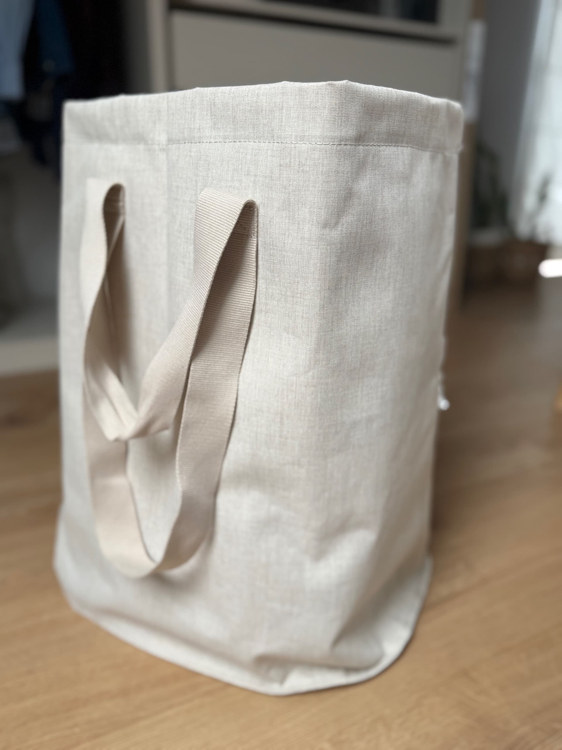 PURRPINGLA torba na pranie, beżowy, 100 l