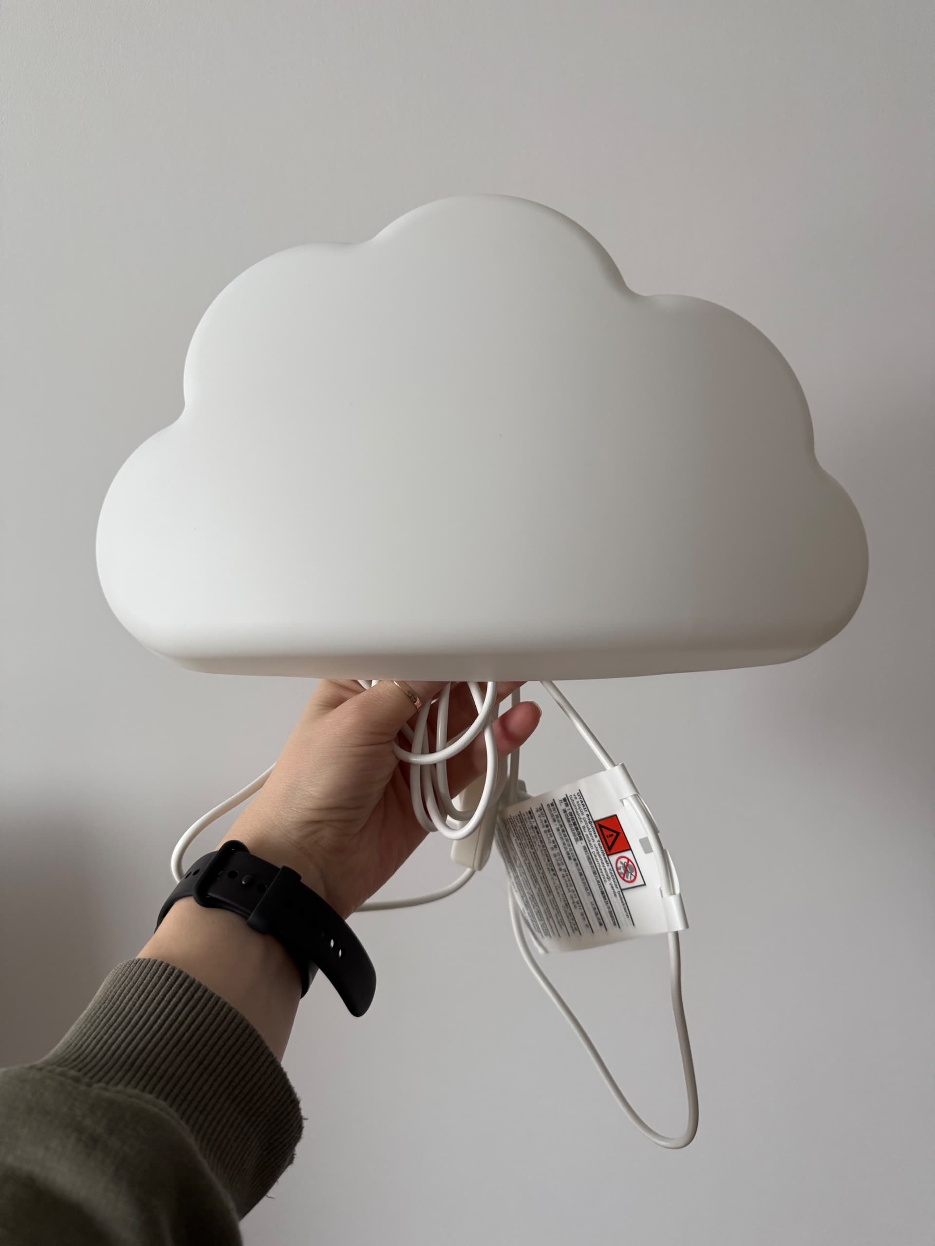 UPPLYST lampa ścienna LED, chmura biały