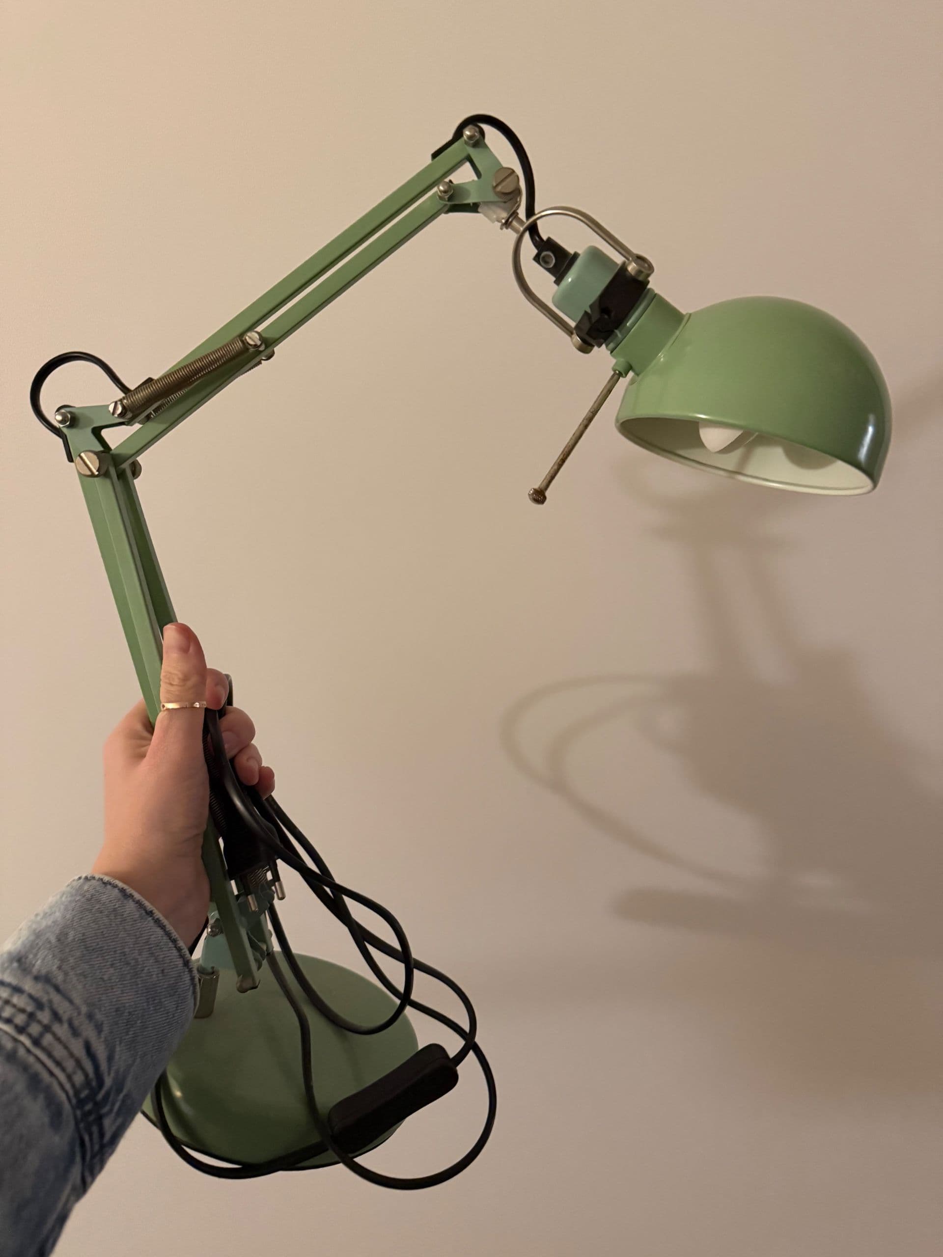 FORSÅ lampa biurkowa, biały