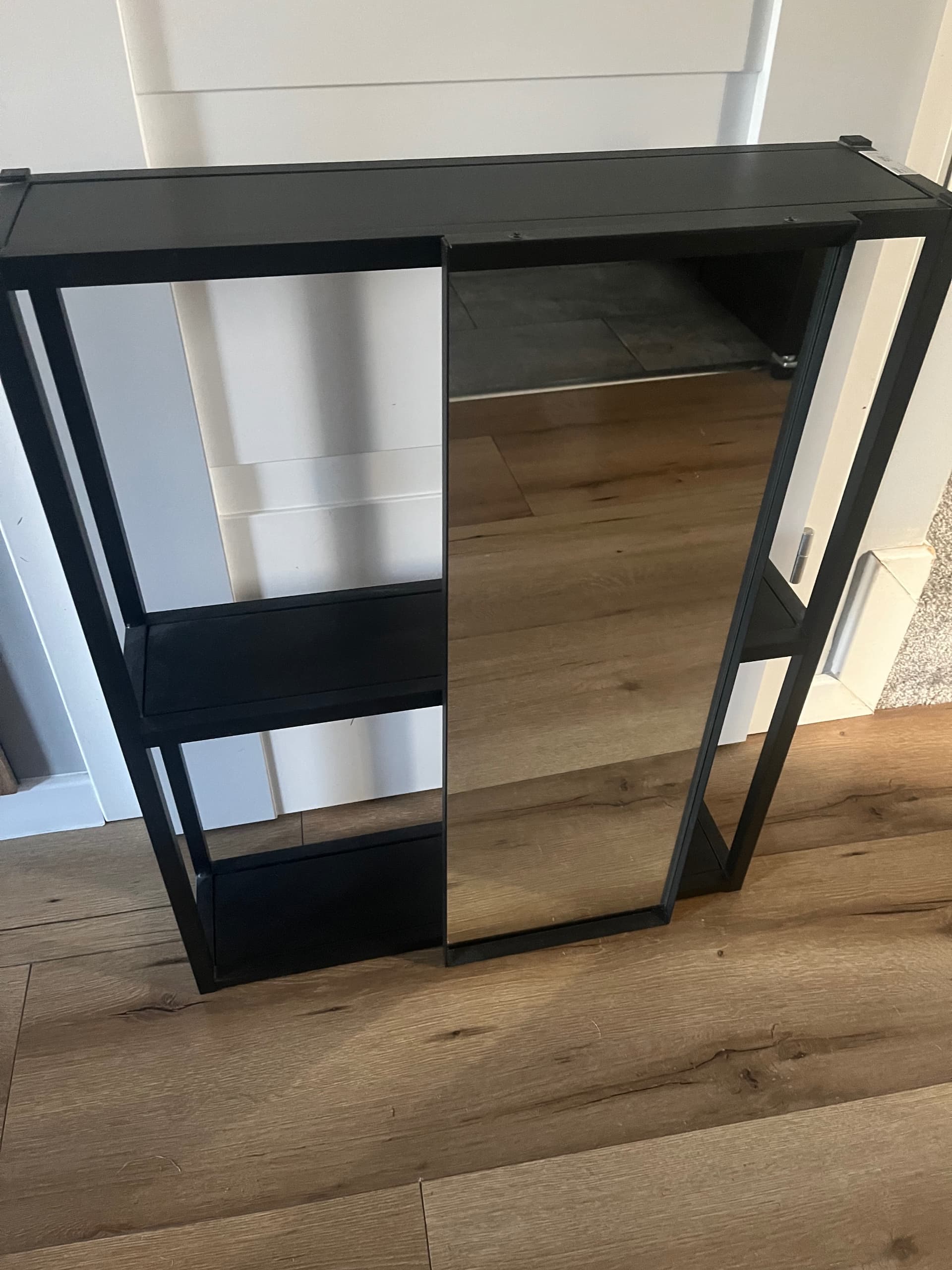 SZAFKA Z LUSTR ENHET szafka z lustrem, antracyt, 60x17x75 cm