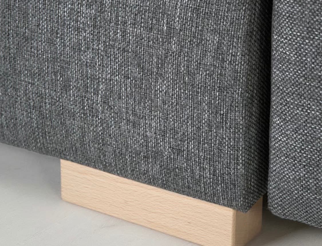 GRÄLVIKEN sofa 3-osobowa, rozkładana, ciemnoszary