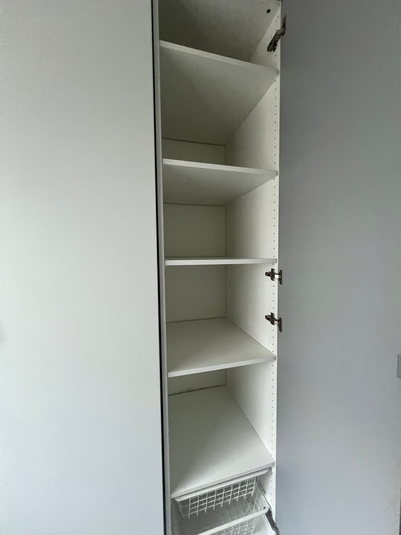 PAX / TONSTAD kombinacja szafy, biały/kremowy, 200x60x201 cm