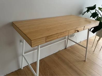 LILLÅSEN biurko, bambus, 102x49 cm