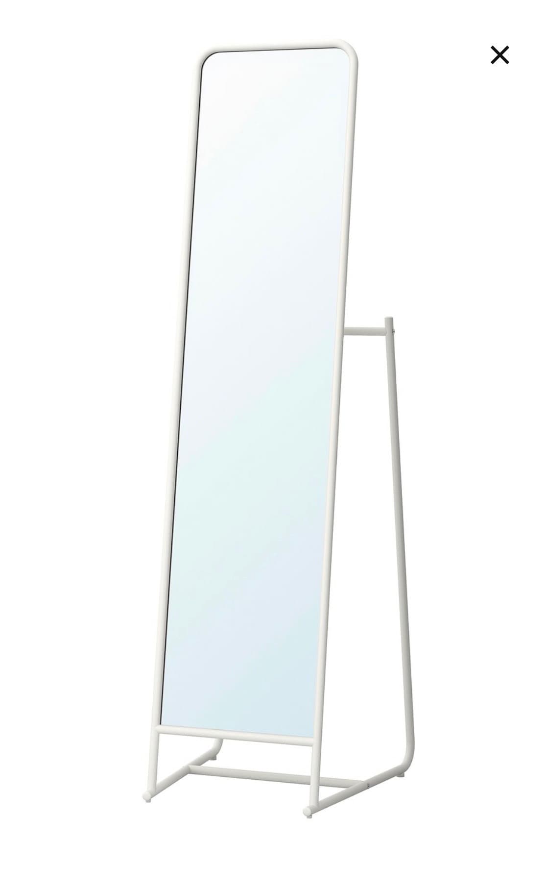 LUSTRO KNAPPER lustro stojące, biały, 48x160 cm