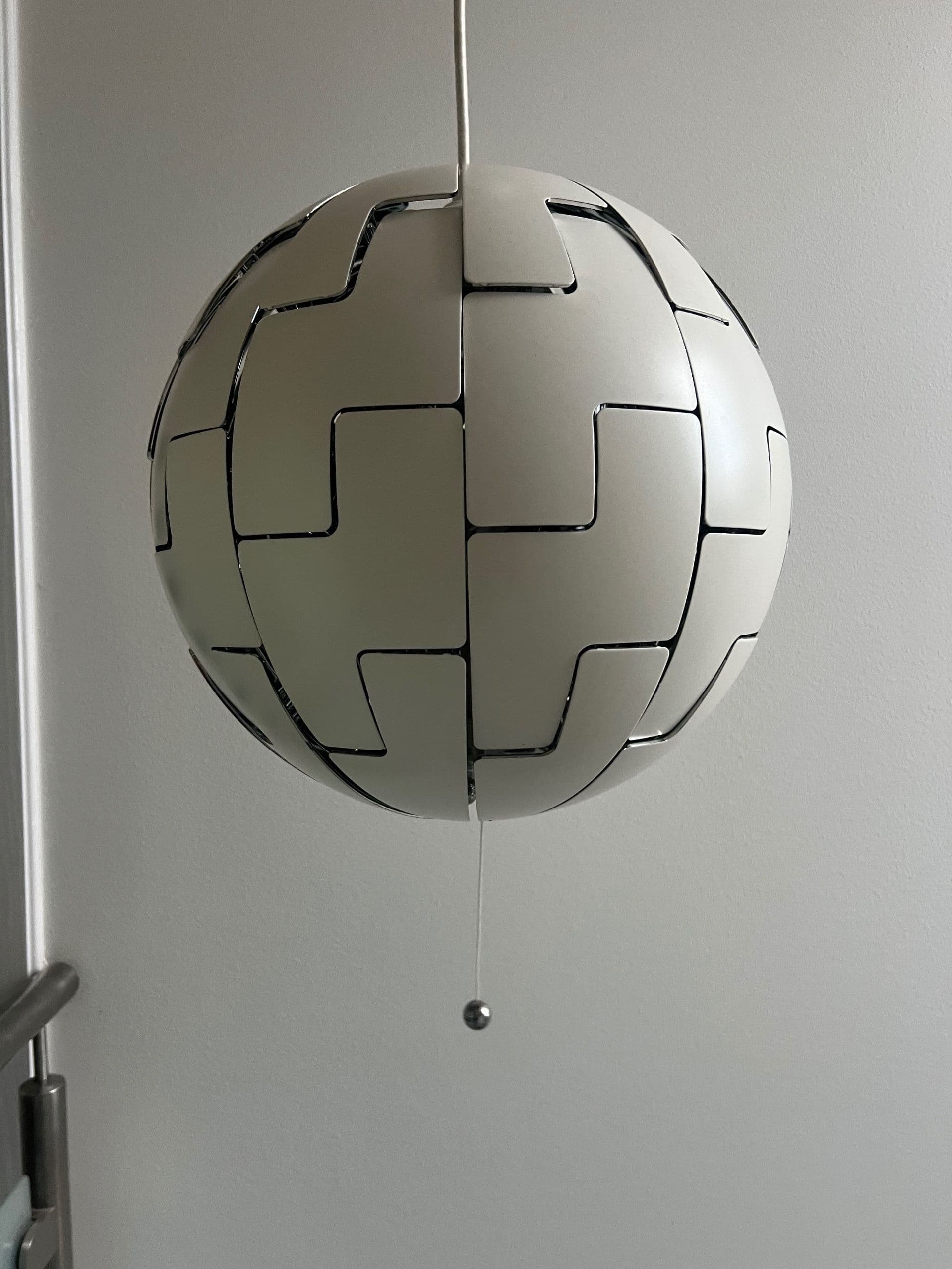 IKEA PS 2014 lampa wisząca, biały/srebrny, 35 cm