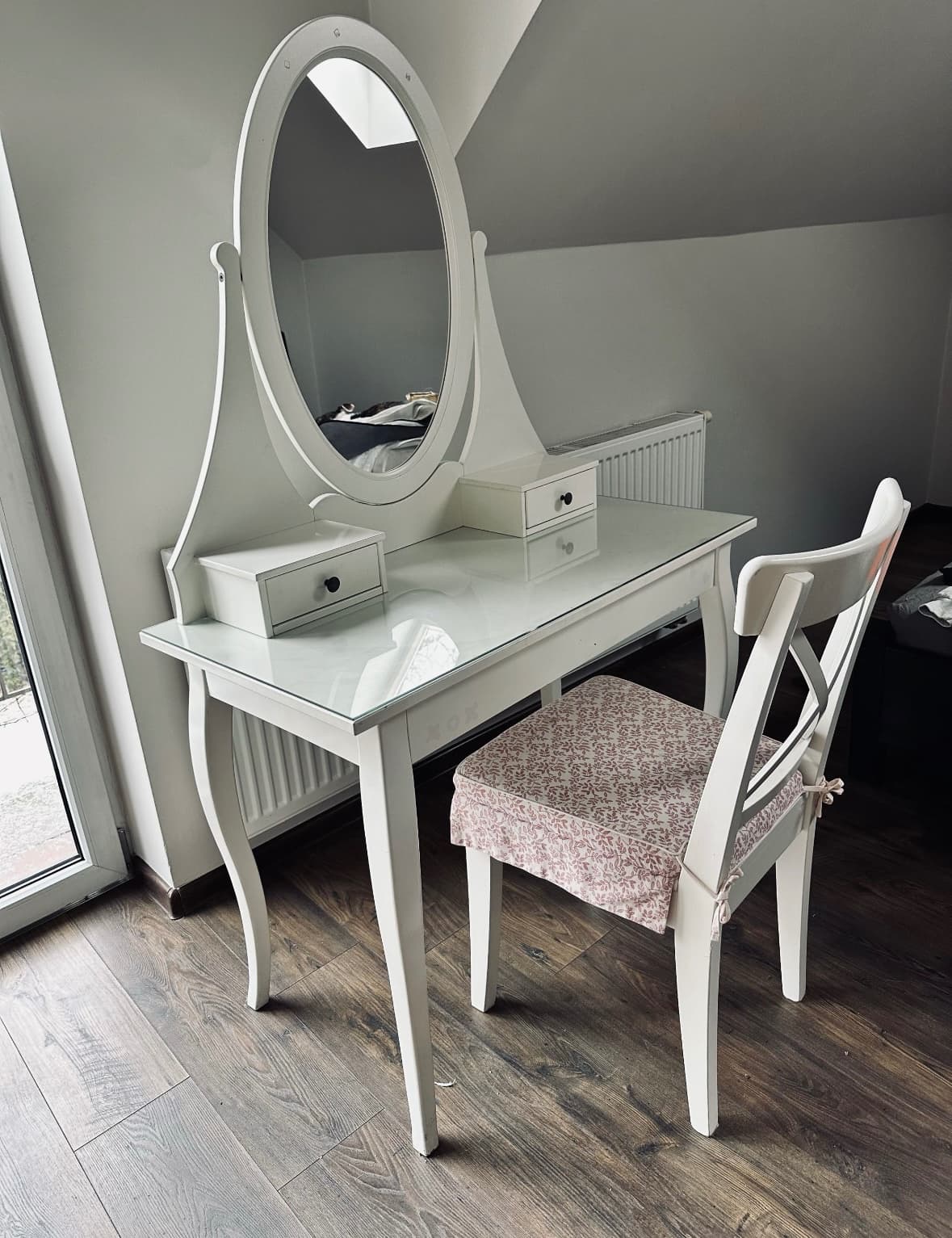 HEMNES toaletka, biały, 100x50 cm