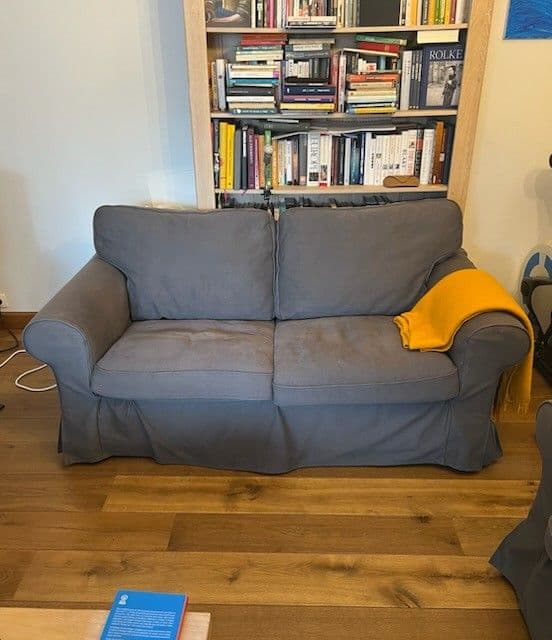 EKTORP sofa 2-osobowa, Hillared antracyt