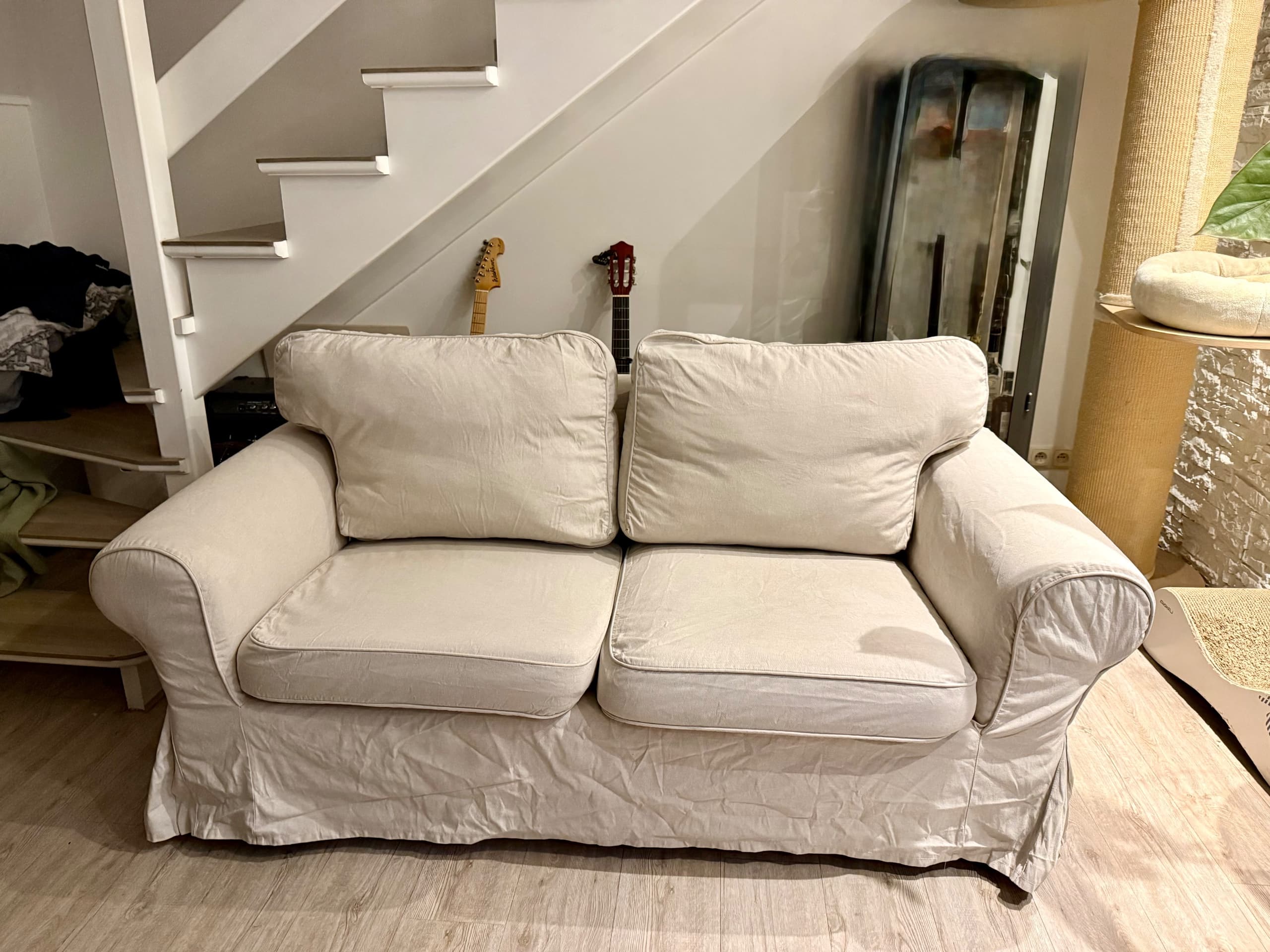 EKTORP sofa 2-osobowa, Kilanda jasnobeżowy