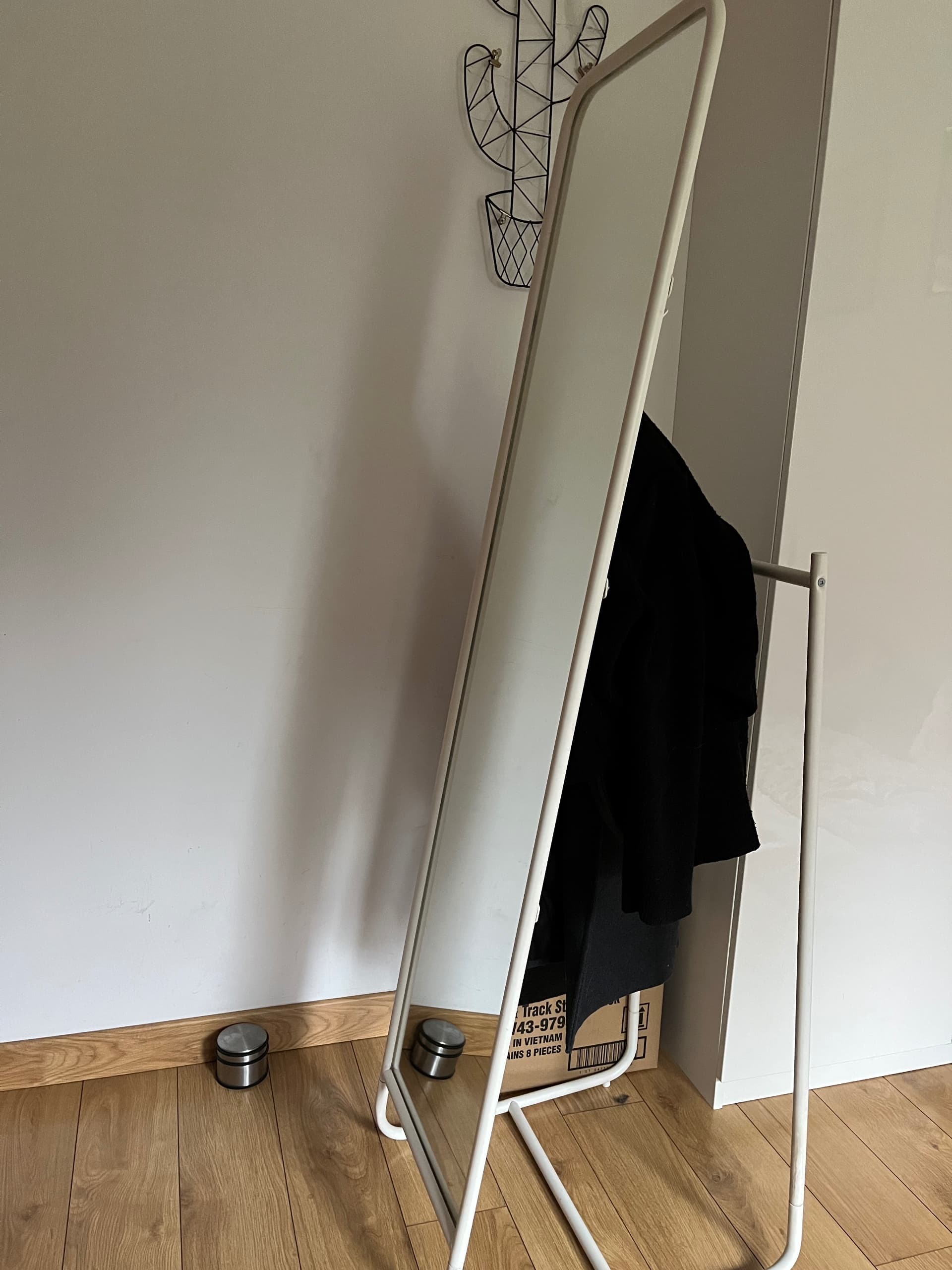 KNAPPER lustro stojące, biały, 48x160 cm