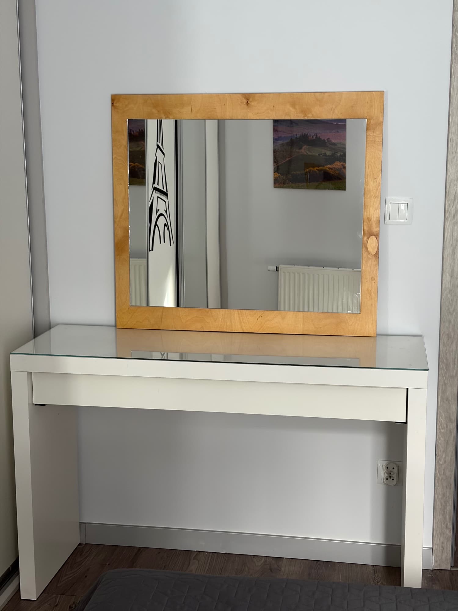 MALM toaletka, biały, 120x41 cm
