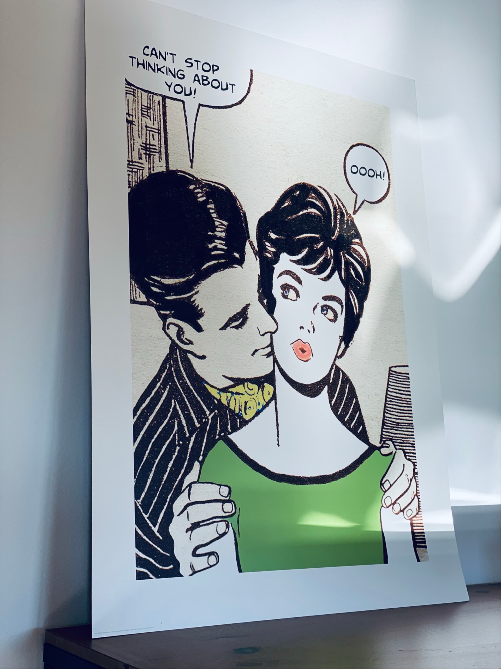 Plakat BILD (50312810) 50x70 "Can't stop thinking about you!"