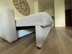 FRIHETEN sofa 3-osobowa, rozkładana, Faringe jasnoszary