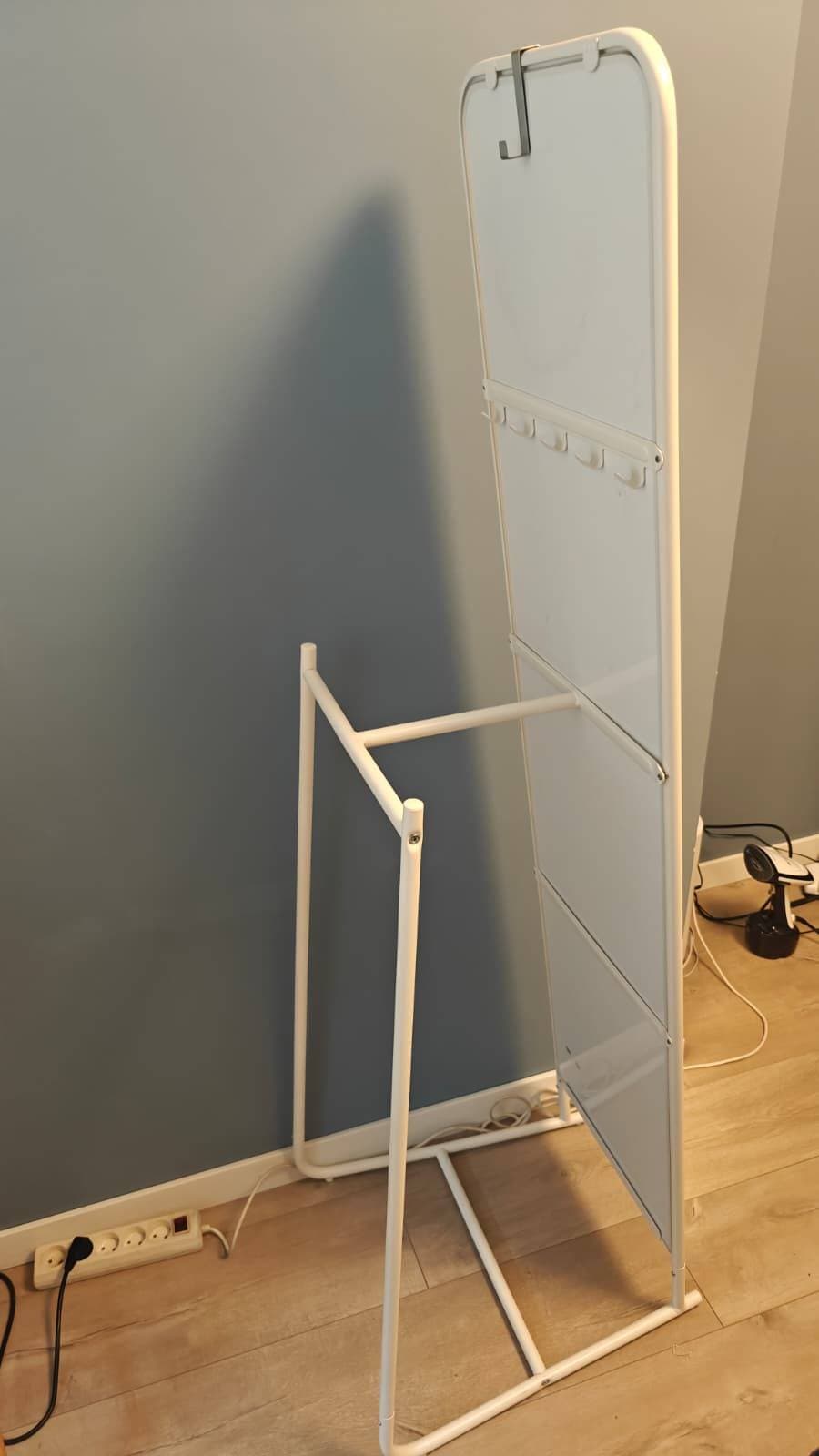 KNAPPER lustro stojące, biały, 48x160 cm