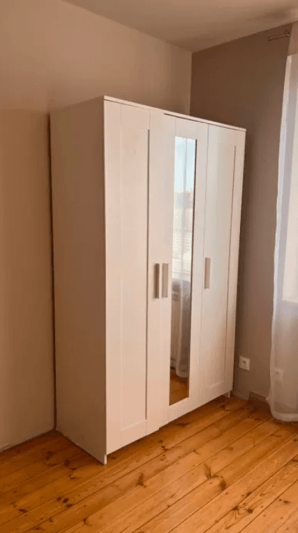 SZAFA szafa/3 drzwi, biały, 117x50x190 cm