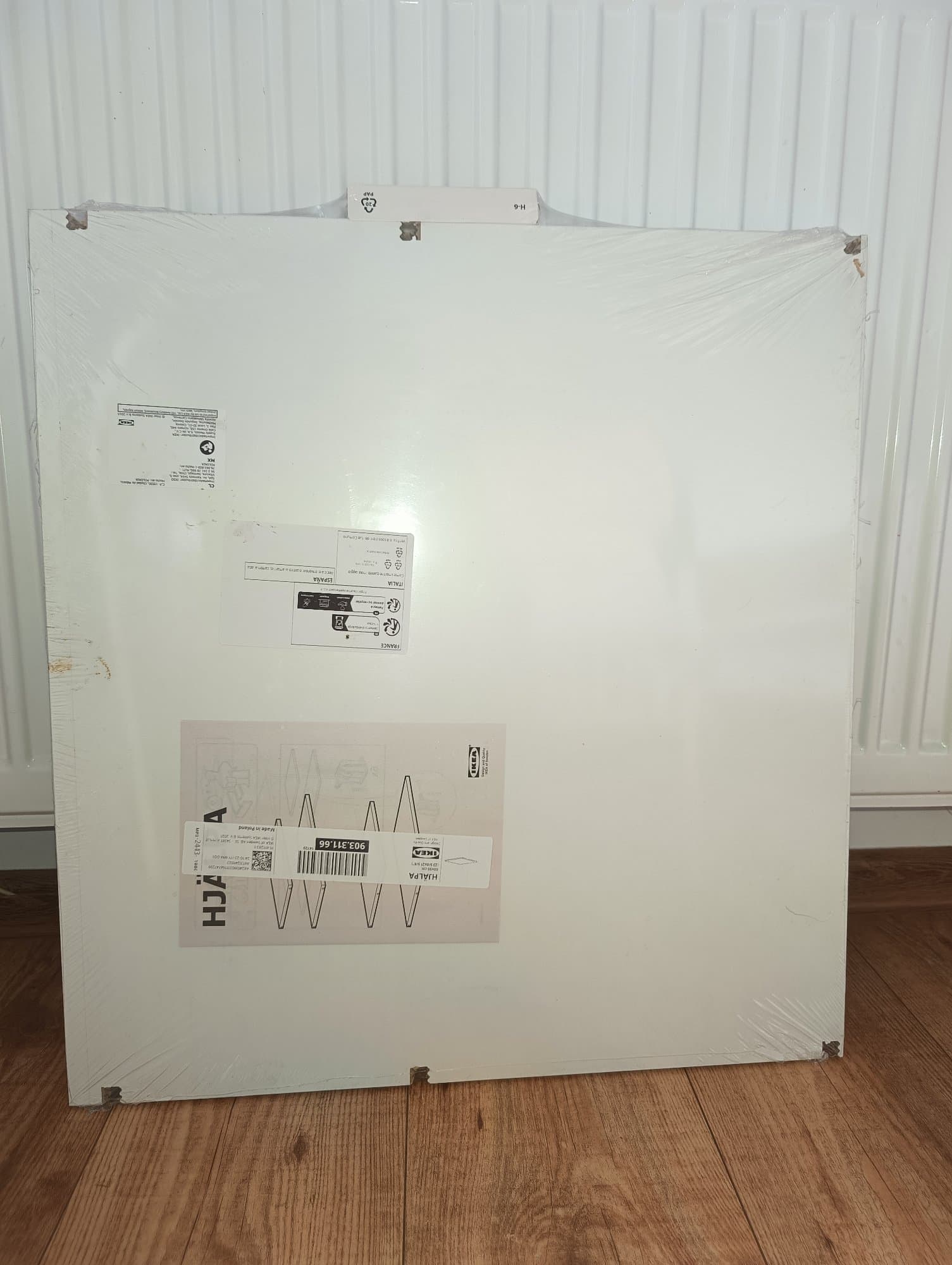 KOMPL 3 PÓŁEK HJÄLPA półka, biały, 60x55 cm