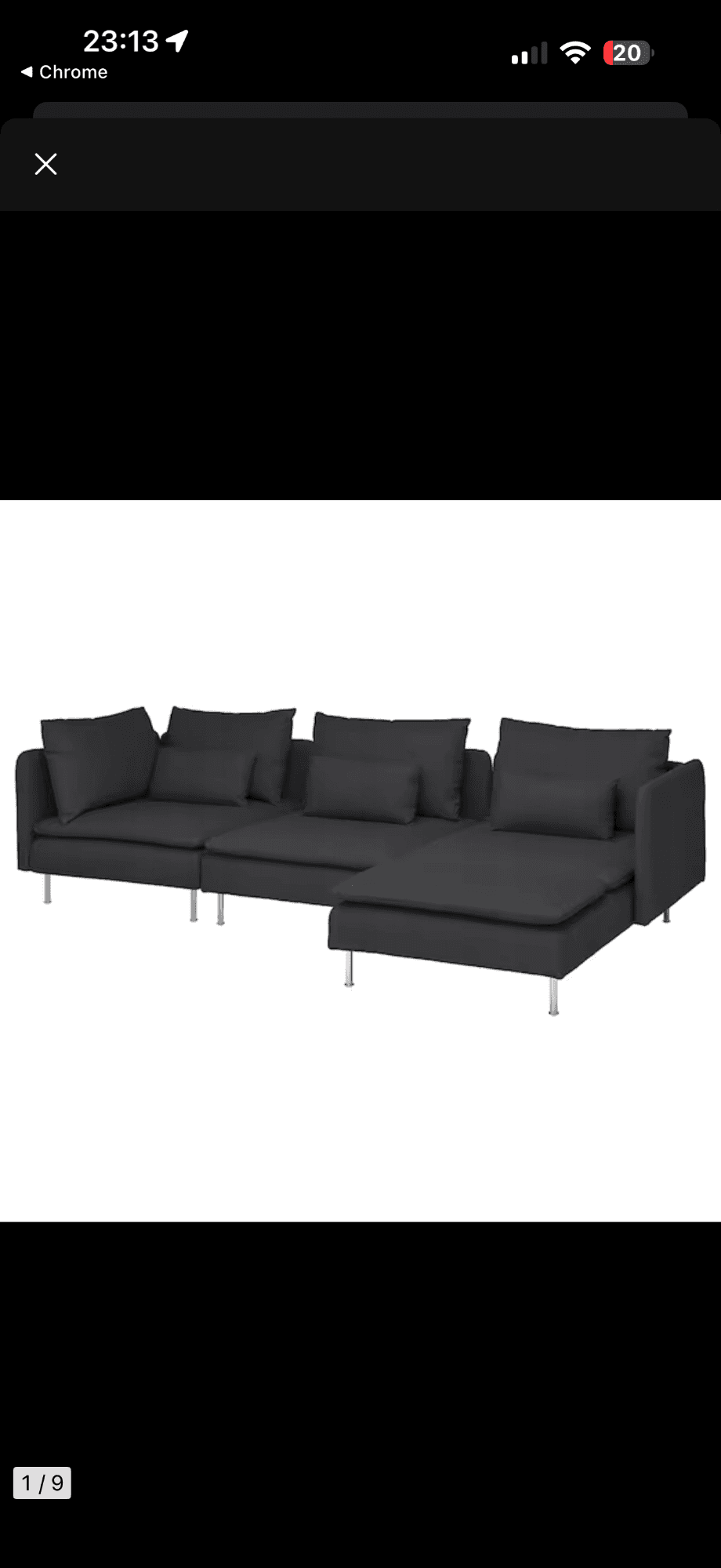 SÖDERHAMN sofa 4-osobowa