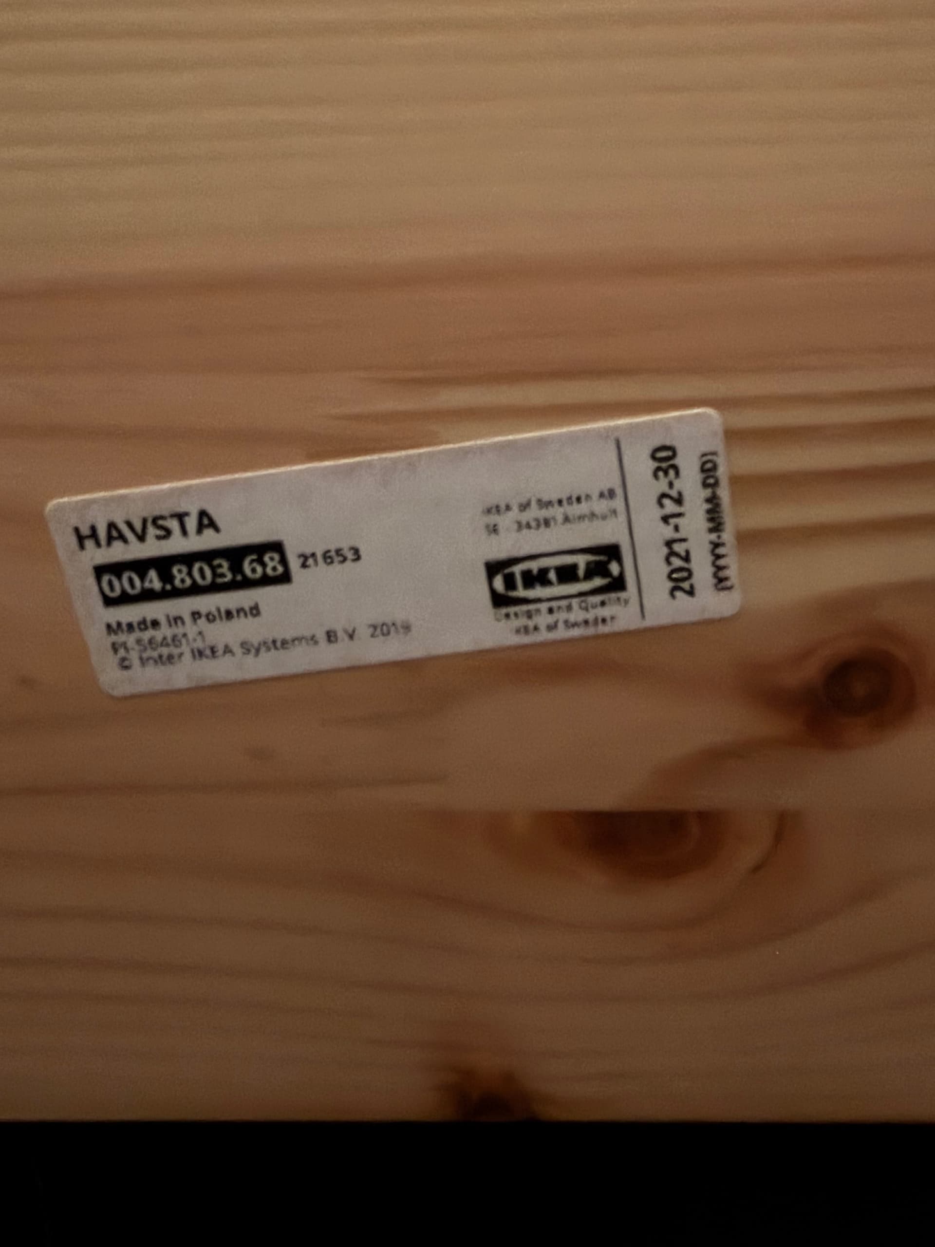 HAVSTA szafka TV z cokołem, szarobeżowy, 160x47x62 cm