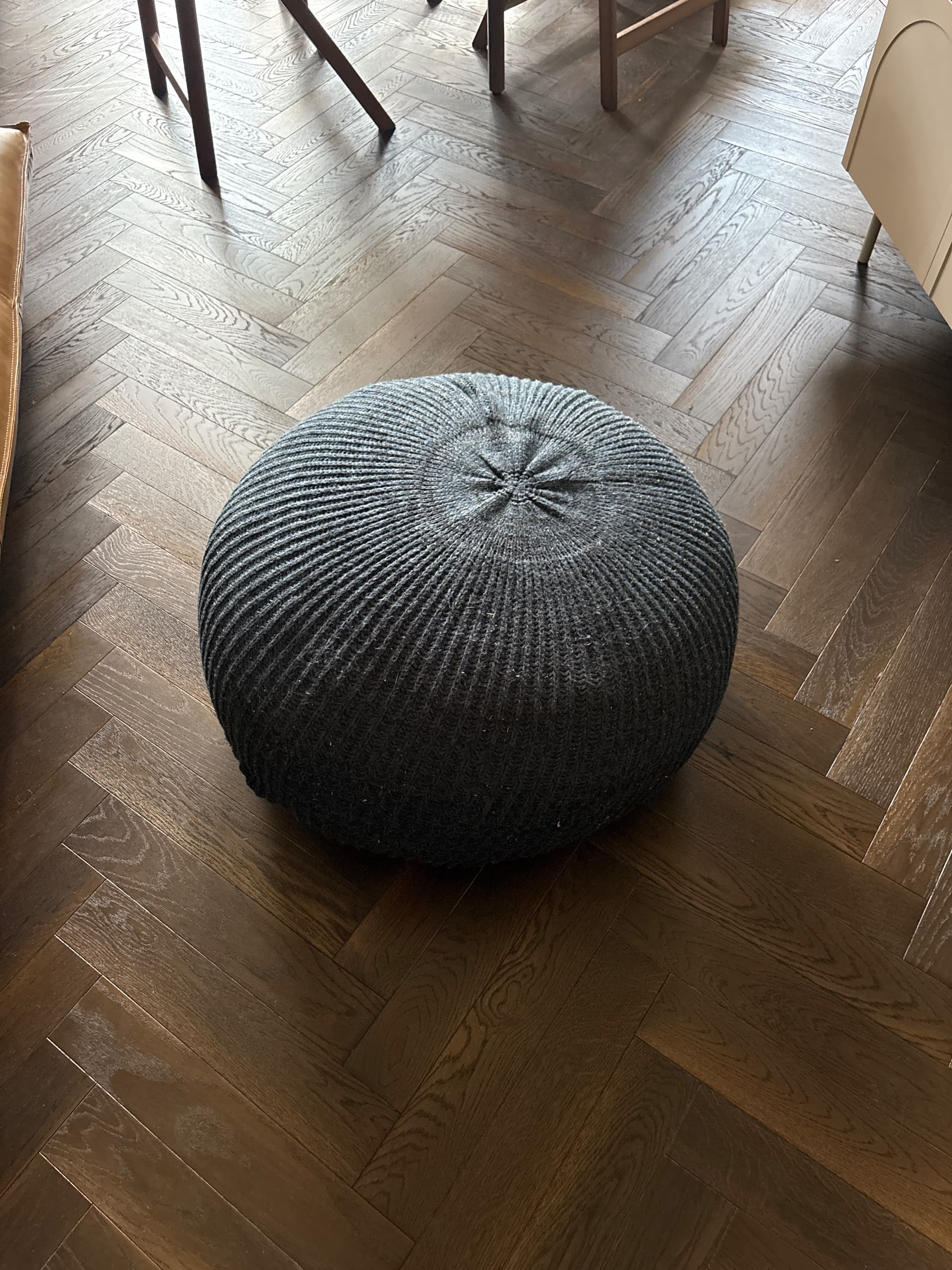 SANDARED puf, granatowy, 71 cm