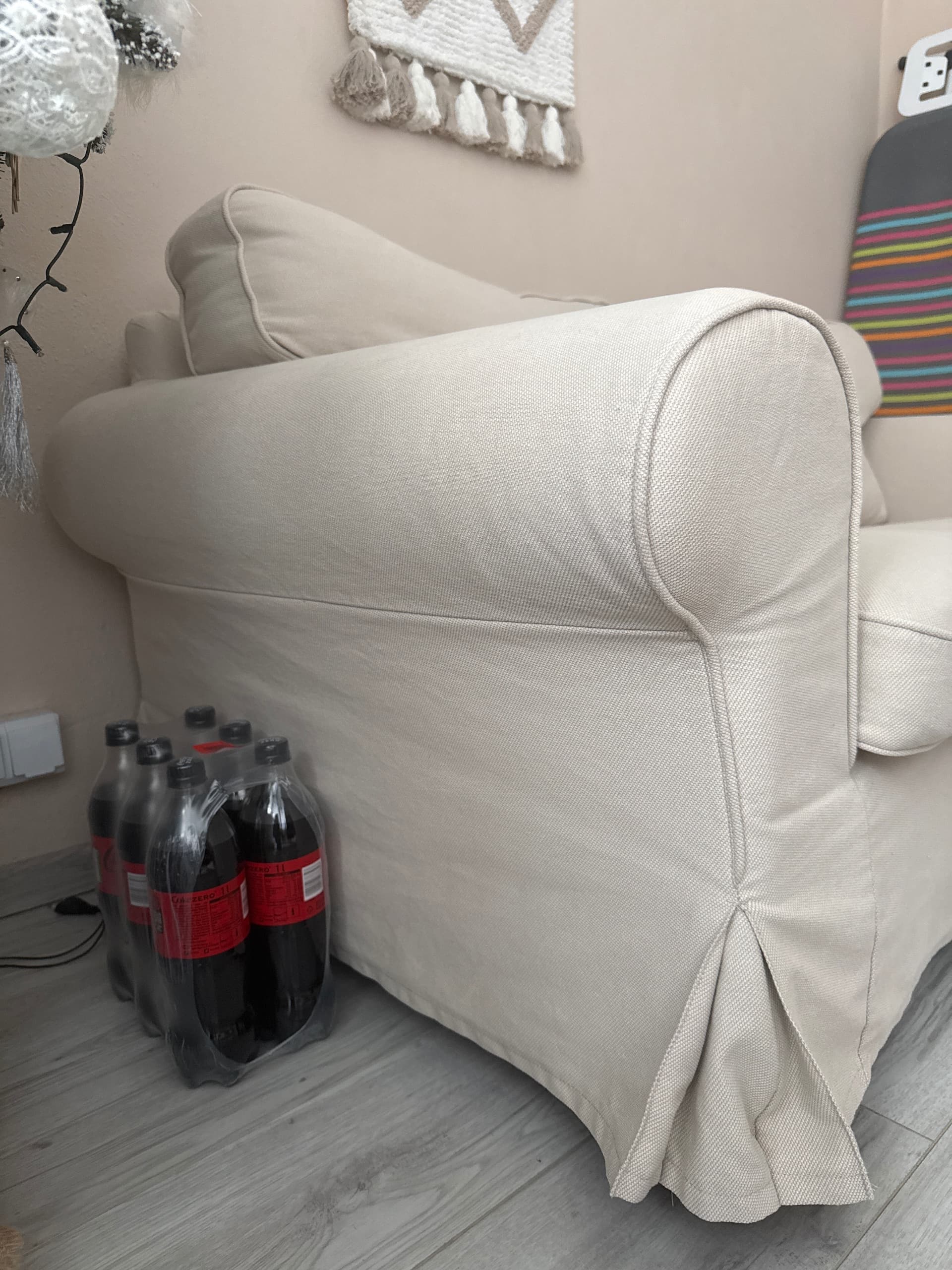 EKTORP sofa 2-osobowa, Kilanda jasnobeżowy
