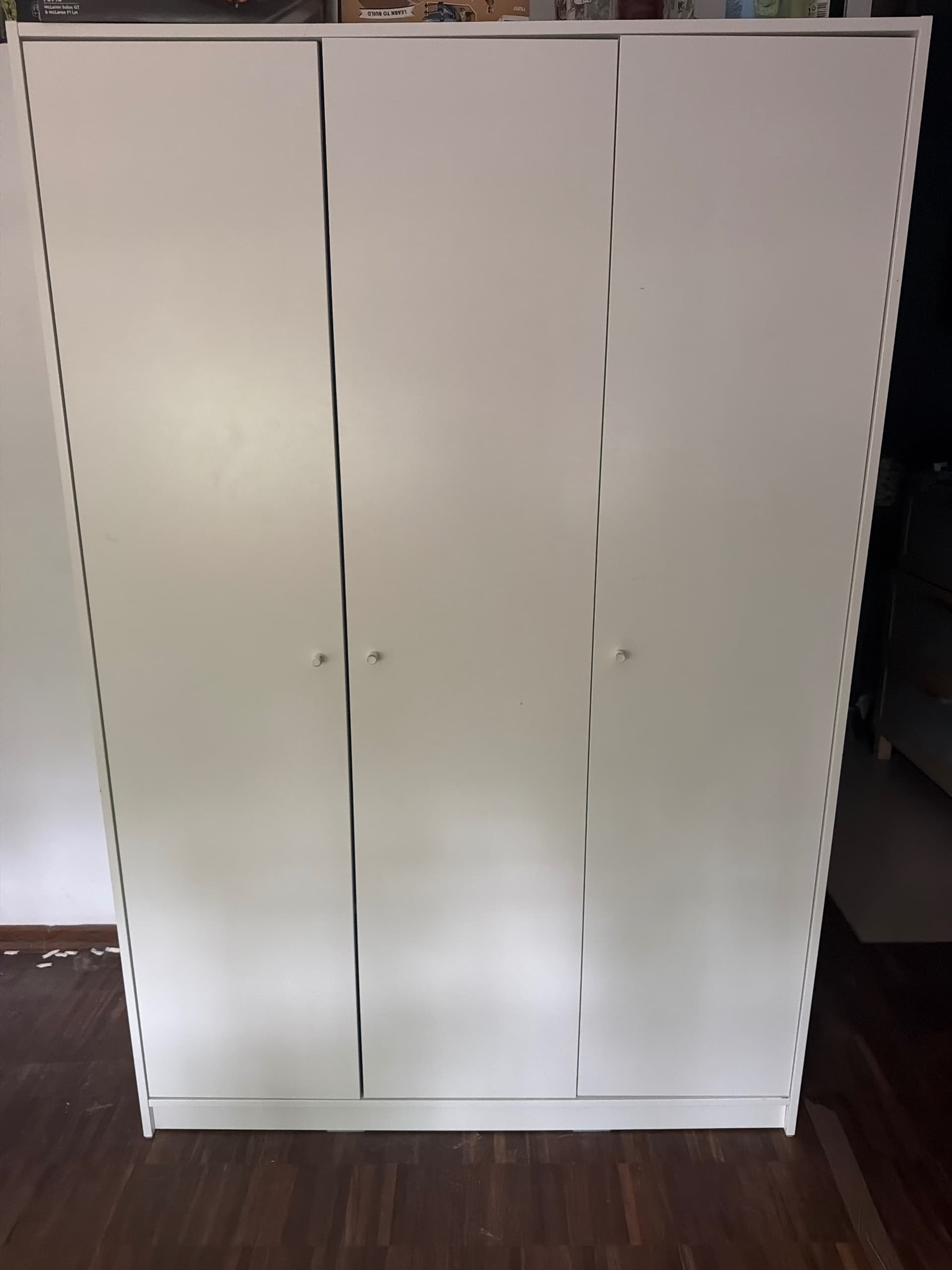 KLEPPSTAD szafa/3 drzwi, biały, 117x55x176 cm