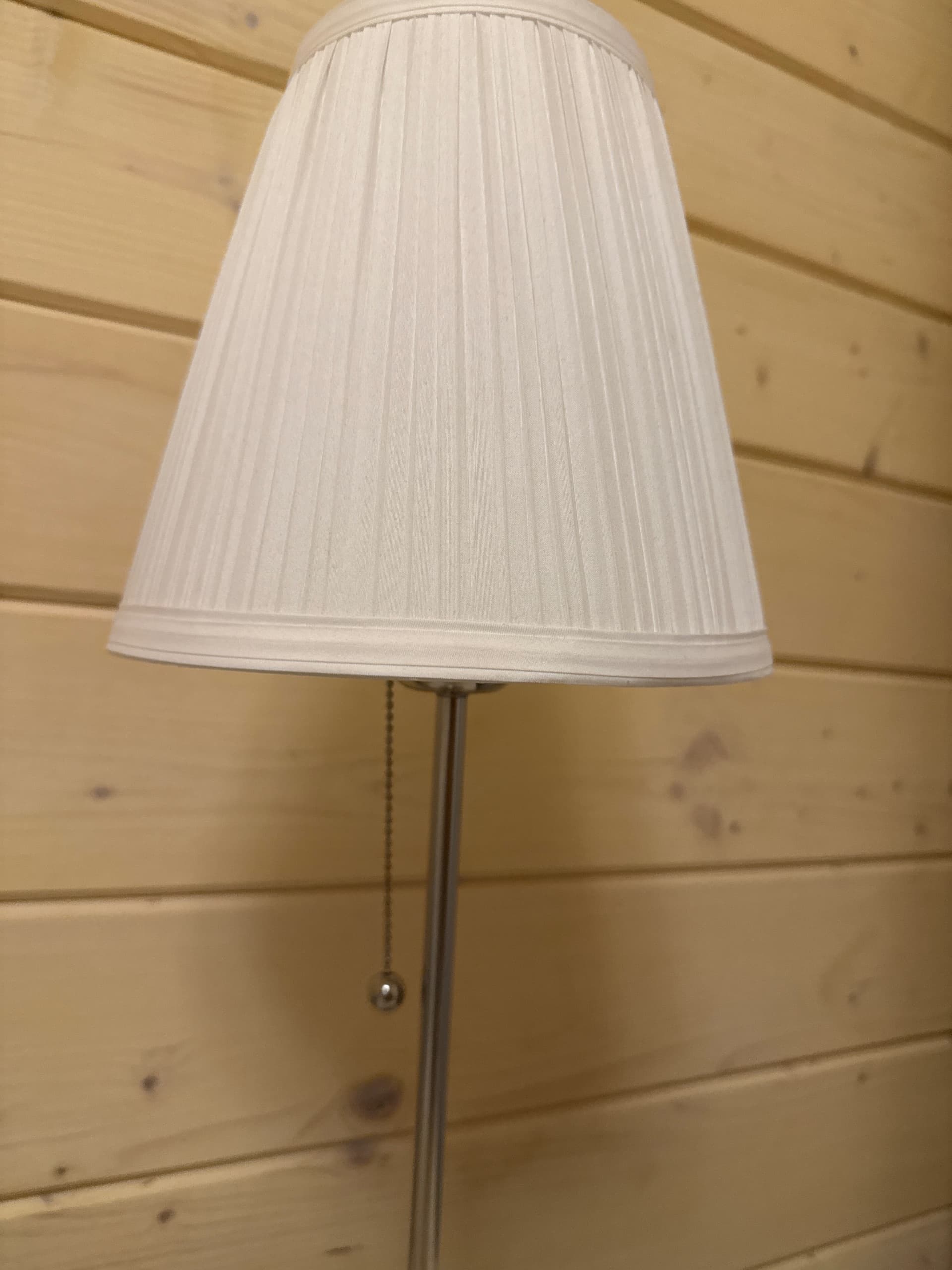 ÅRSTID lampa stołowa, niklowano/biały