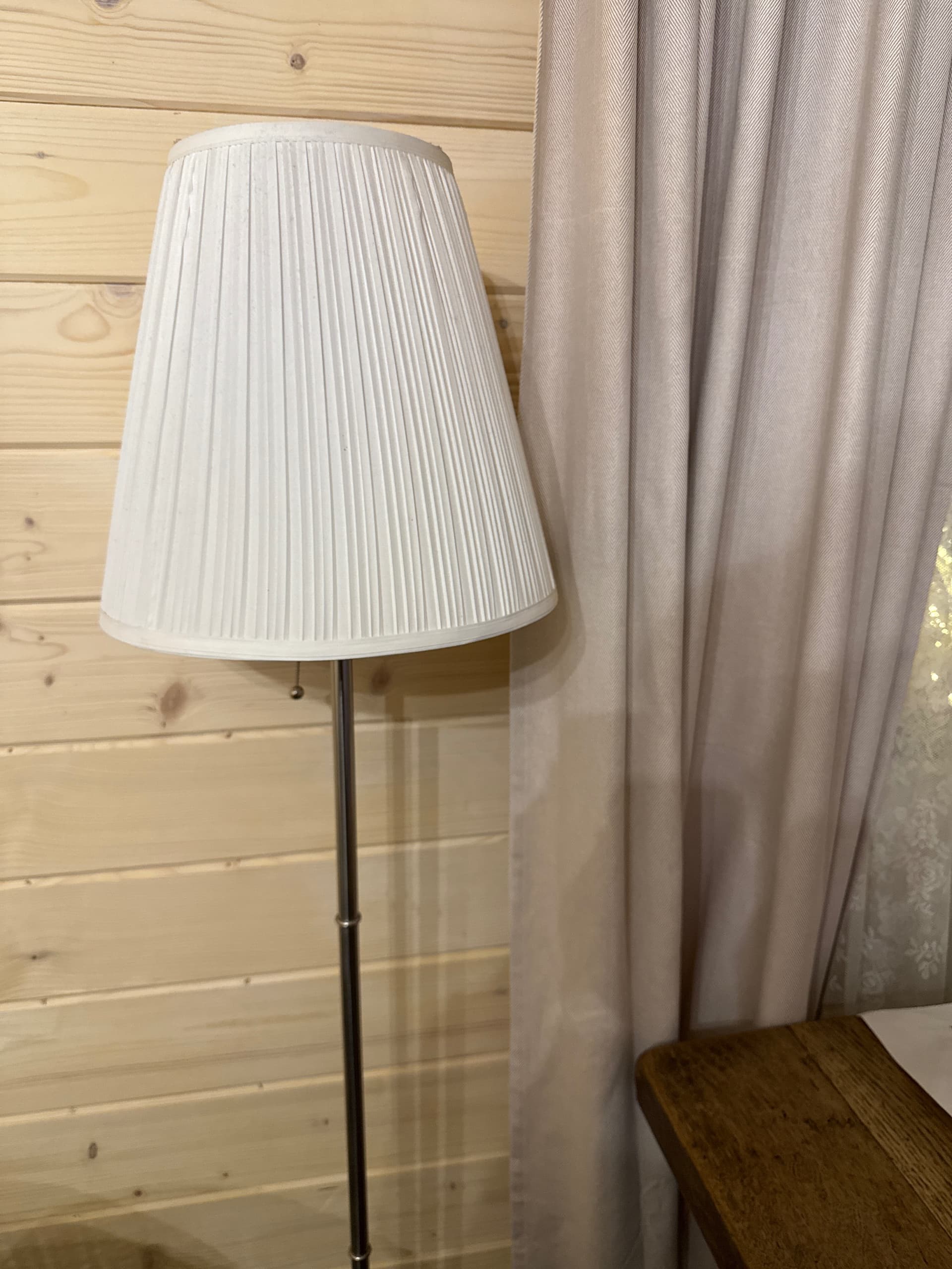 ÅRSTID lampa podłogowa, niklowano/biały