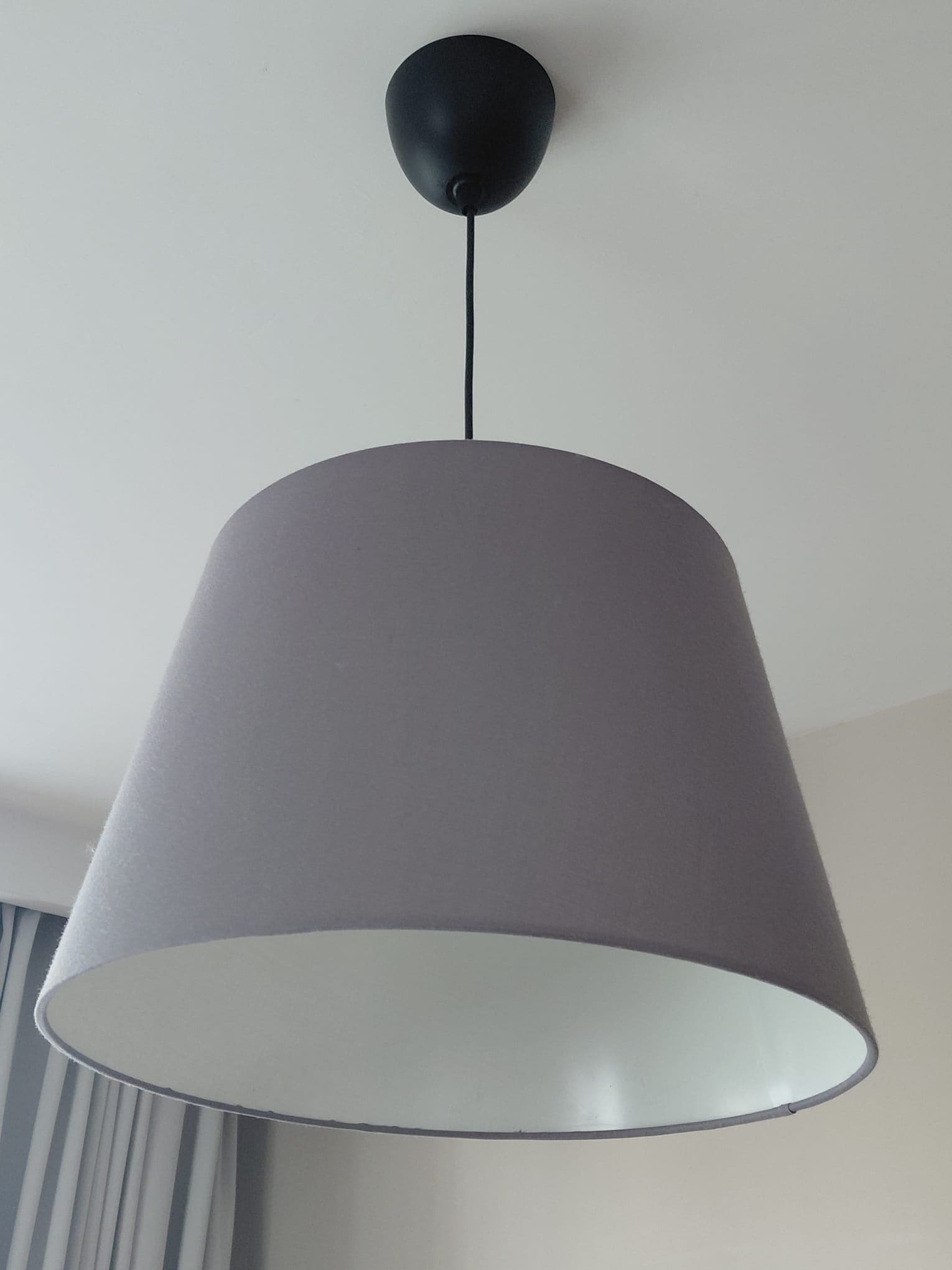 SKOTTORP klosz, jasnoszary, 42 cm