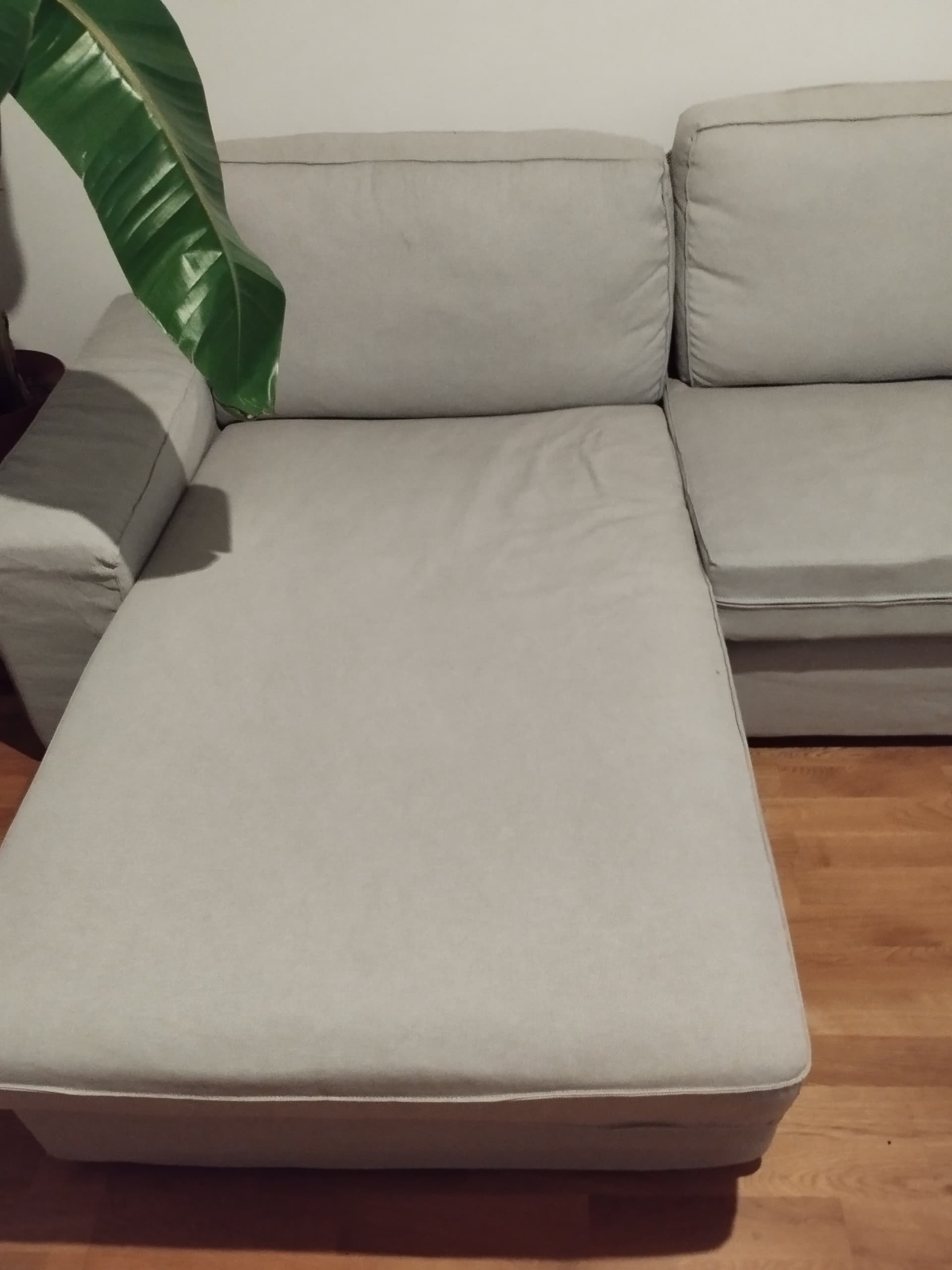 KIVIK sofa 3-osobowa z szezlongiem, Tallmyra średnioszary