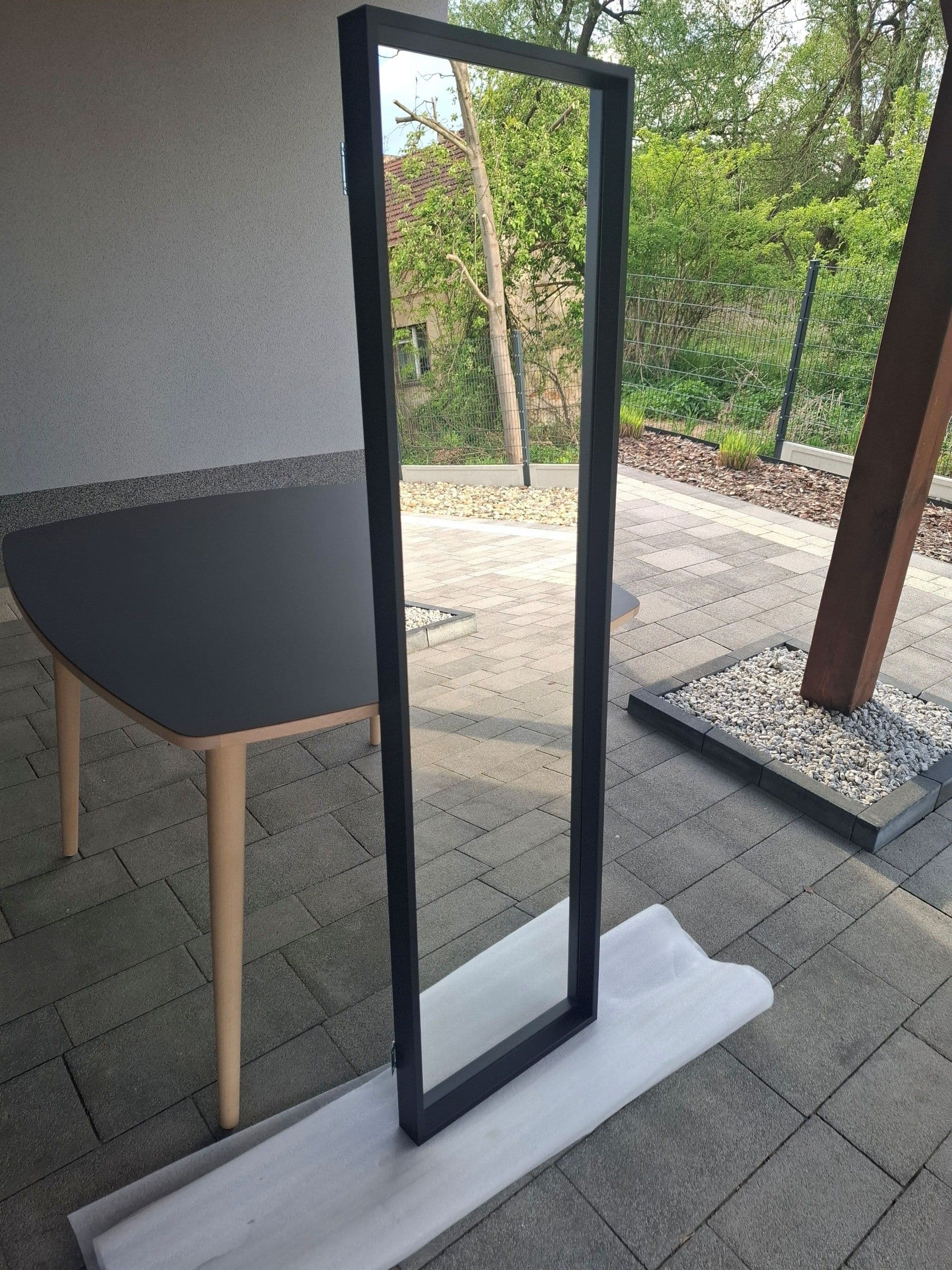 NISSEDAL lustro, czarny, 40x150 cm
