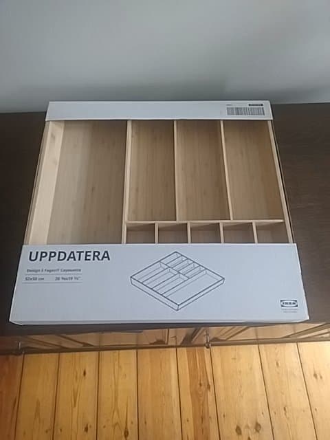UPPDATERA taca na sztućce, jasny bambus, 52x50 cm