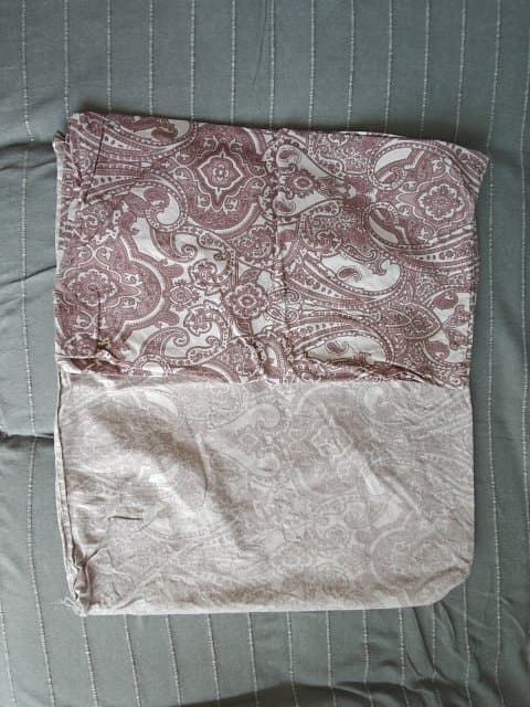 RODGERSIA poszwa na kołdrę i 2 poszewki, różowy/biały, 200x200/50x60 cm