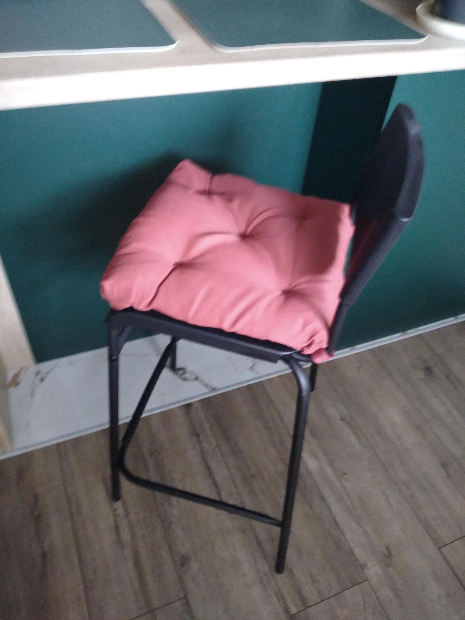 STIG Stołek barowy z oparciem, wysokość blatu czarny/czarny, 63 cm
