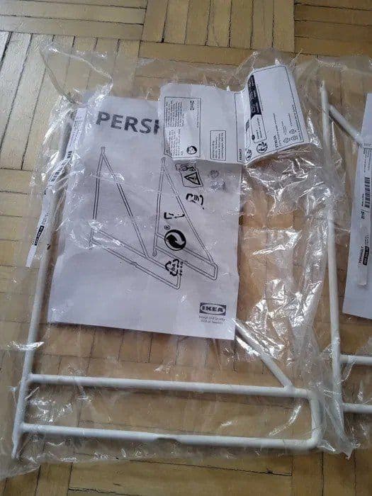 PERSHULT wspornik, biały, 30x30 cm