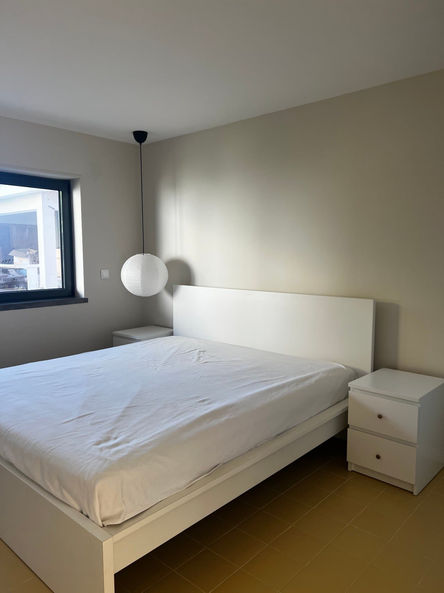 MALM bed frame with mattress, white/Vesteröy firm, 160x200 cm