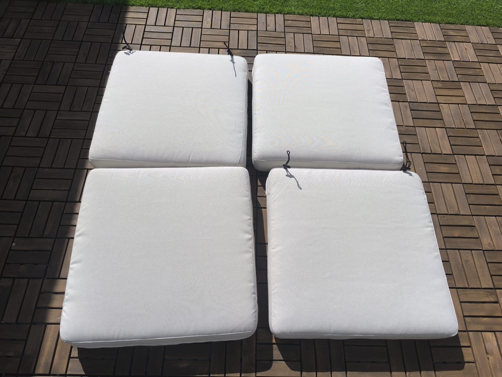 FRÖSÖN/DUVHOLMEN seat cushion, outdoor, beige, 62x62 cm