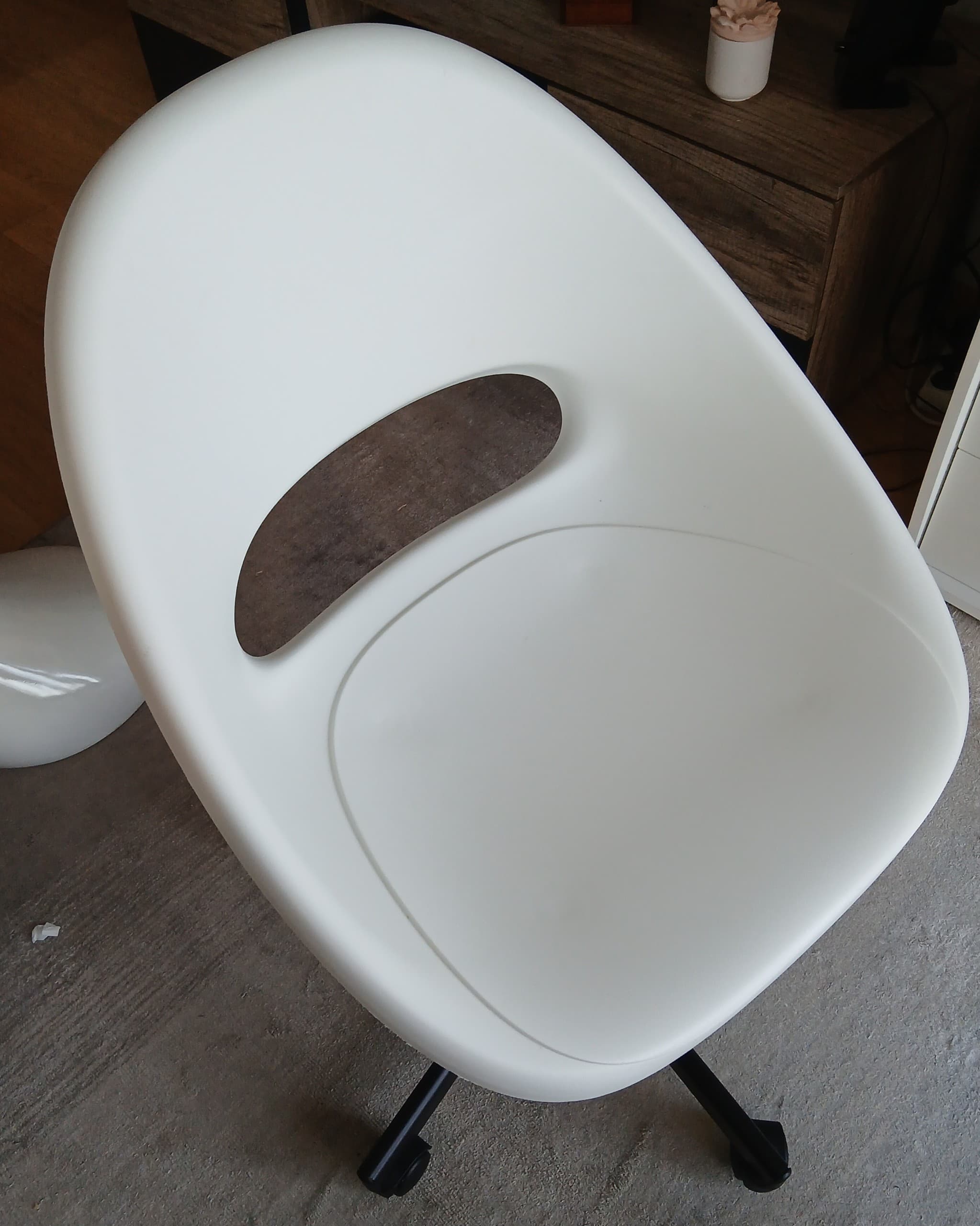 LOBERGET / MALSKÄR cadeira p/escritório, branco