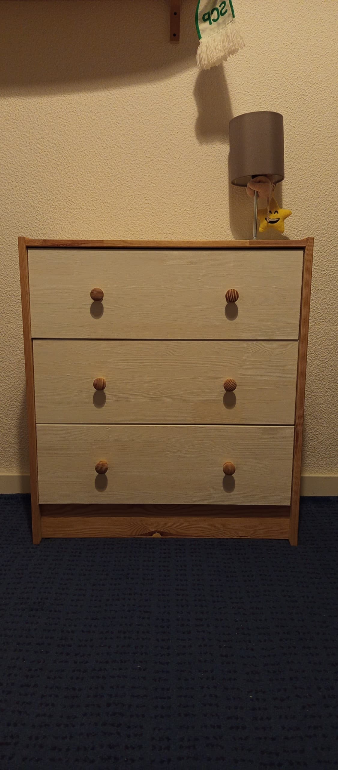 RAST chest of 3 drawers, pine, 60x59 cm