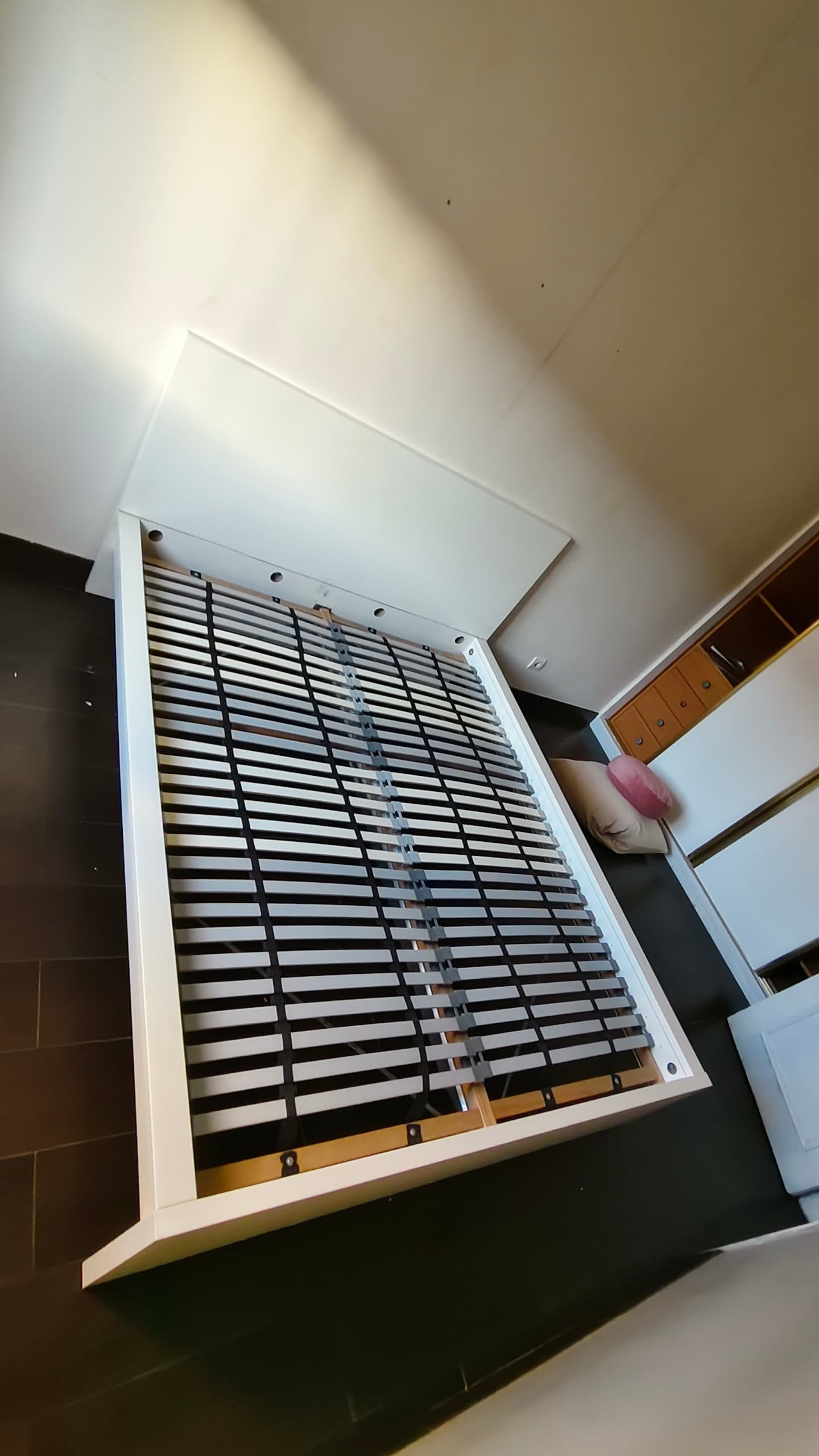 MALM estrutura de cama, branco/Lönset, 160x200 cm